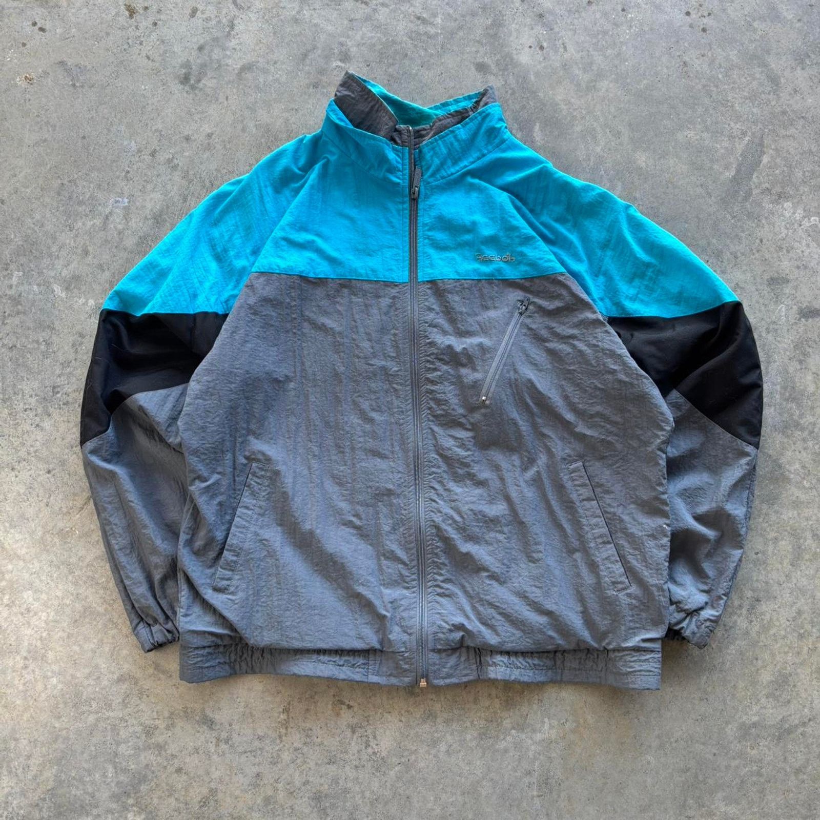 Nike × Reebok × Vintage 90s Reebok Windbreaker Size US M / EU 48-50 / 2 - 1 Thumbnail