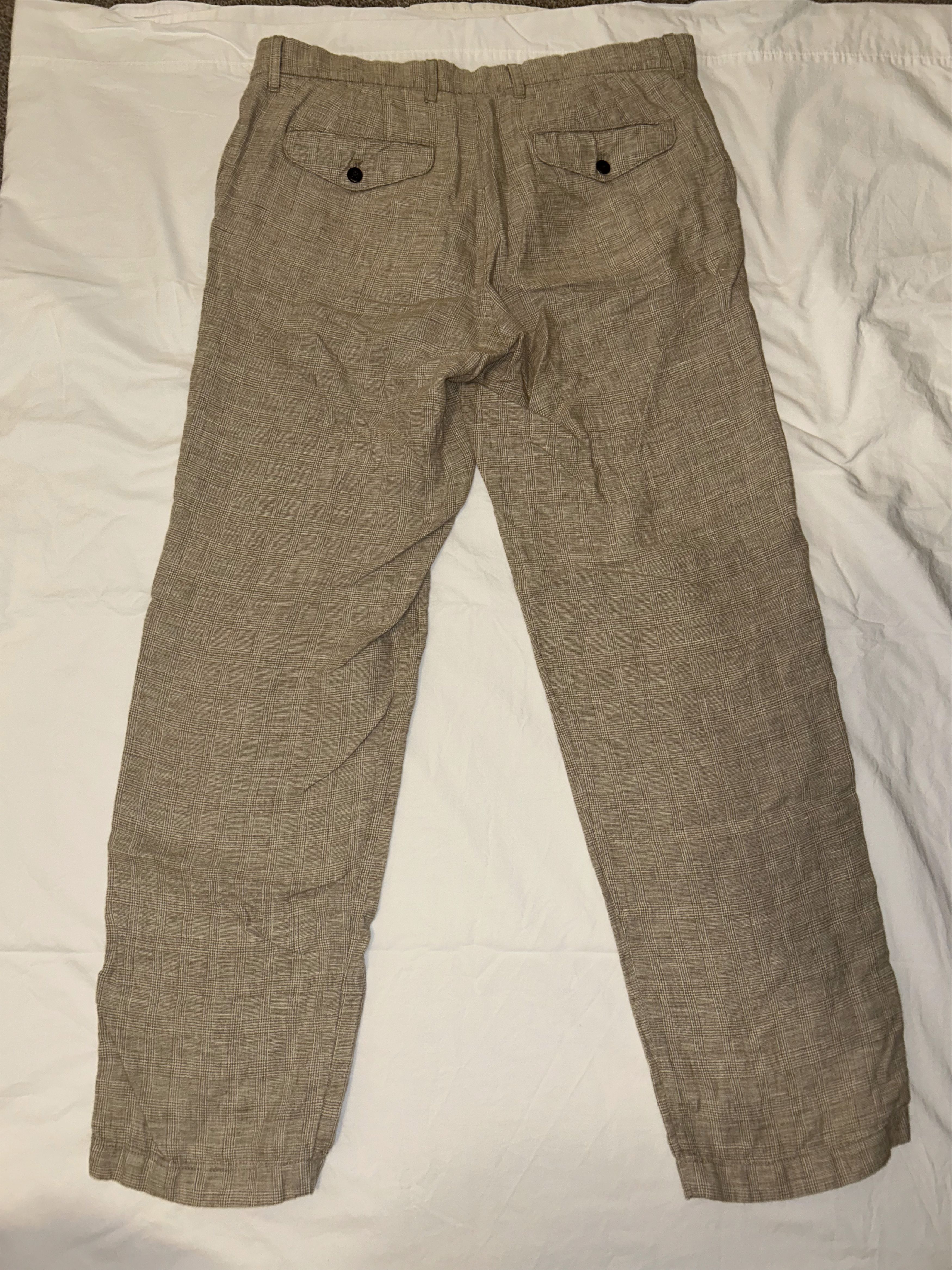 J.Crew Classic Fit Linen Trouser Size US 33 - 3 Thumbnail