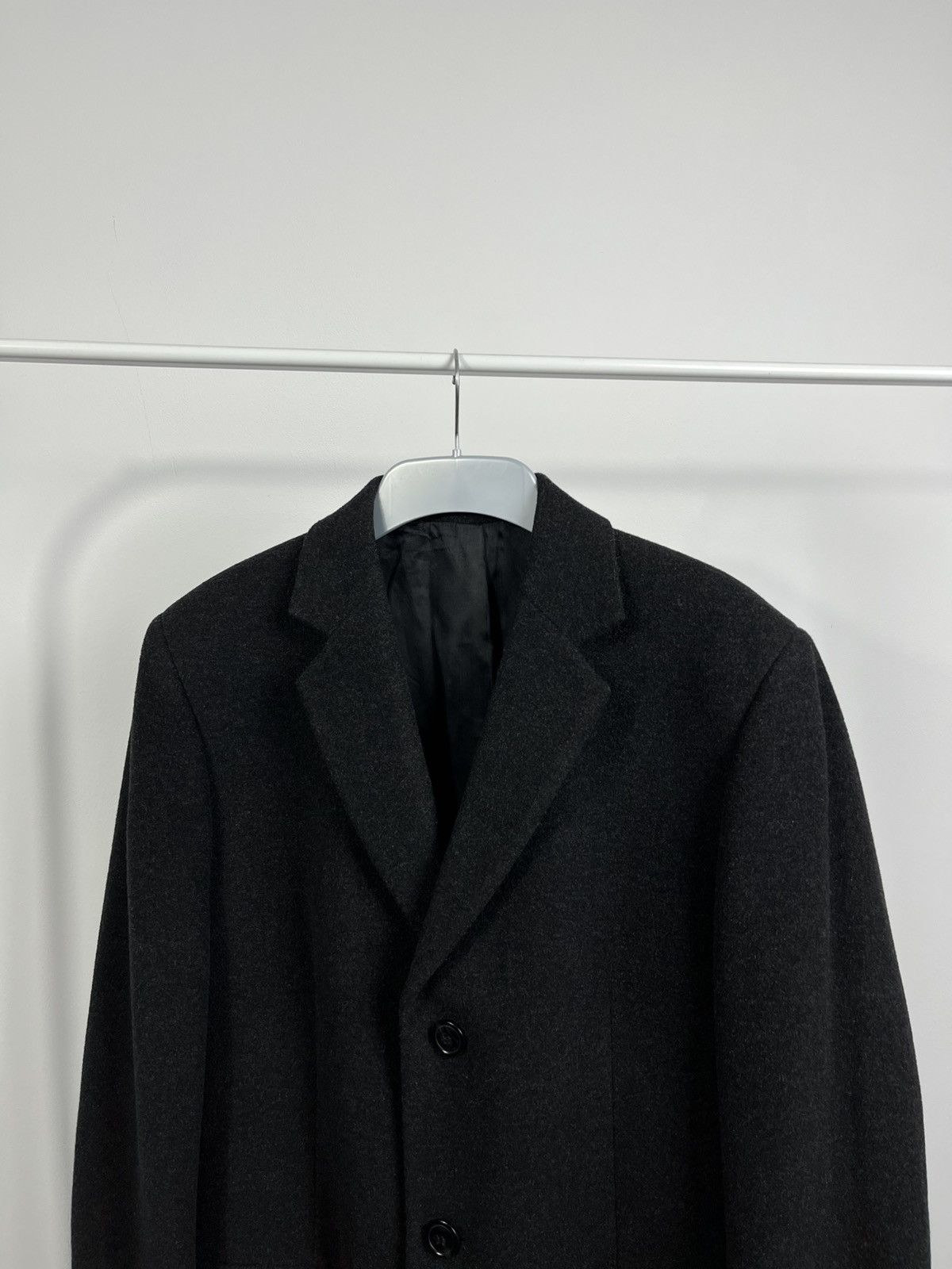 Vintage Vintage Coat Jacket Wool Cashmere Black Overcoat Size 48 Size US M / EU 48-50 / 2 - 2 Thumbnail