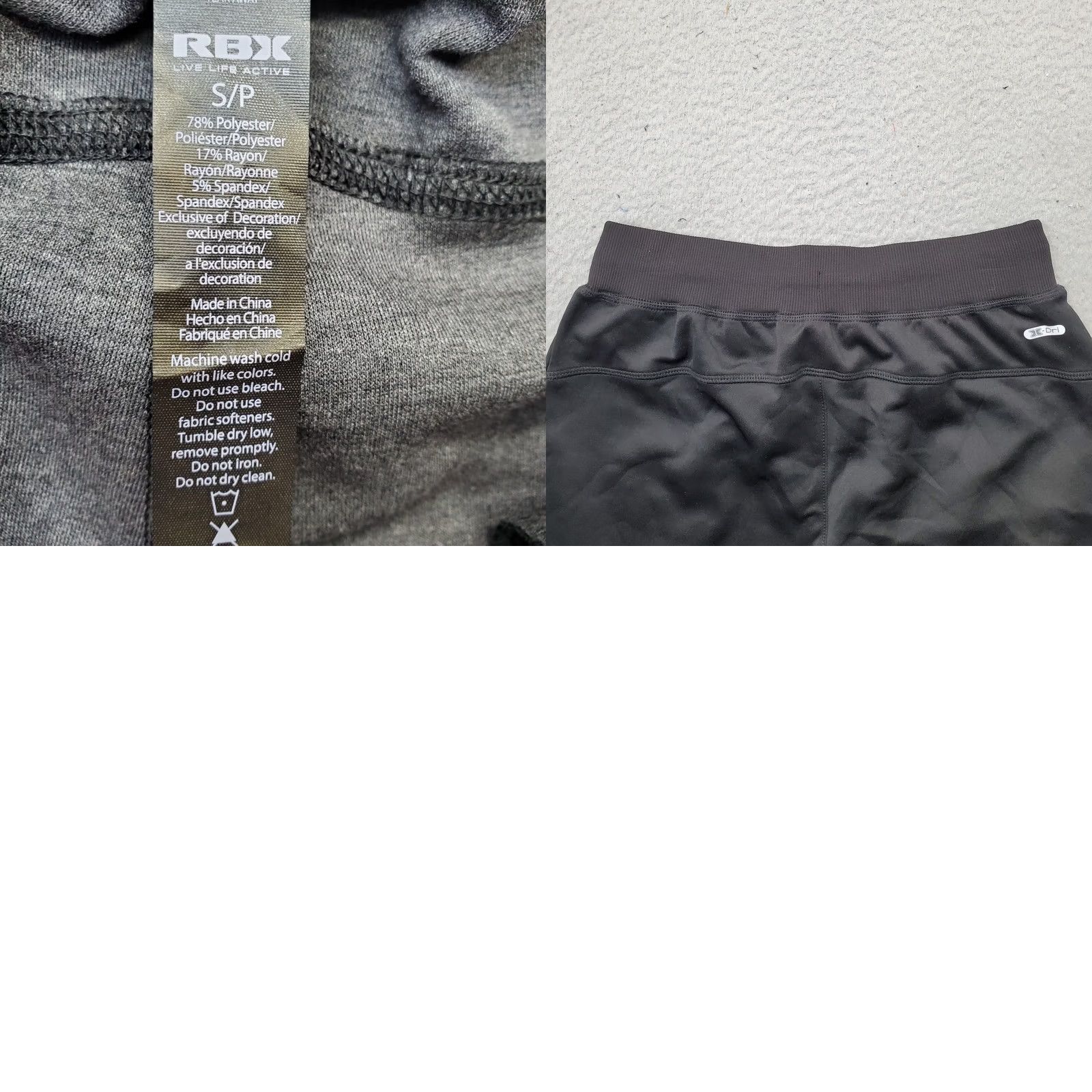 Vintage RBX Active Interlock Shorts Men S Black Comfort Quick Dry Drawstring Size US 29 - 8 Thumbnail