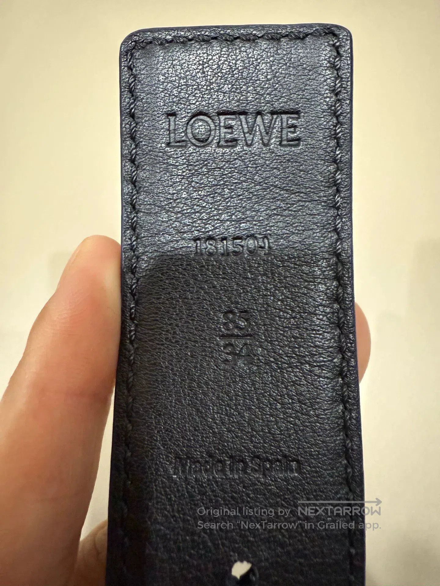 Loewe Loewe Reversible Belt Silver Anagram Buckle. Size ONE SIZE - 4 Thumbnail