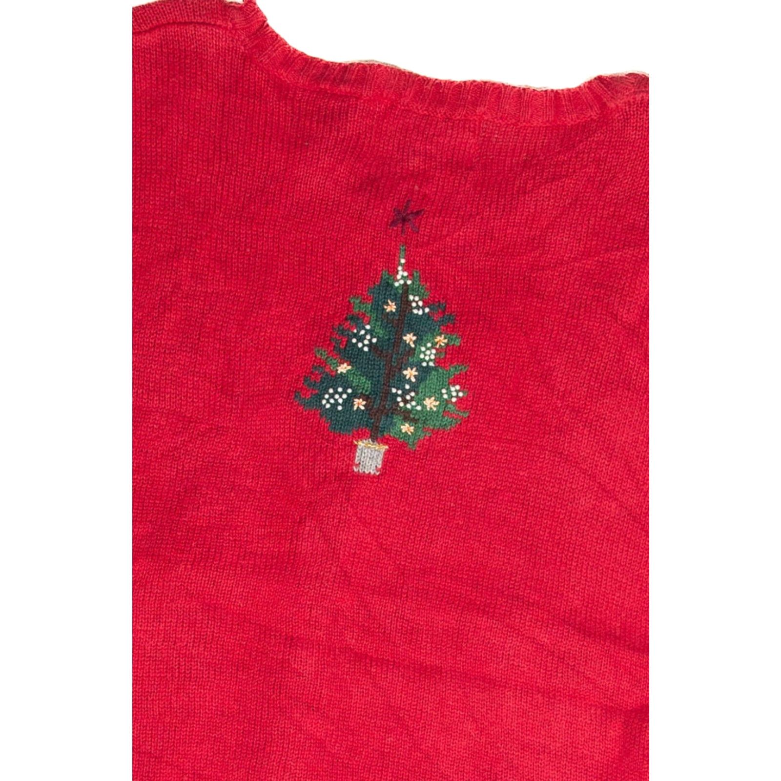 Vintage VINTAGE Holiday Lodge Red Ugly Christmas Cardigan X-Large Adult Regular Red Holiday Lodge Cardigan Mens Womens Girls Boys Size XL / US 12-14 / IT 48-50 - 3 Thumbnail