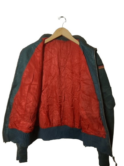 Vintage Vintage 70s German military Flight Leather Jacket Size US M / EU 48-50 / 2 - 5 Thumbnail