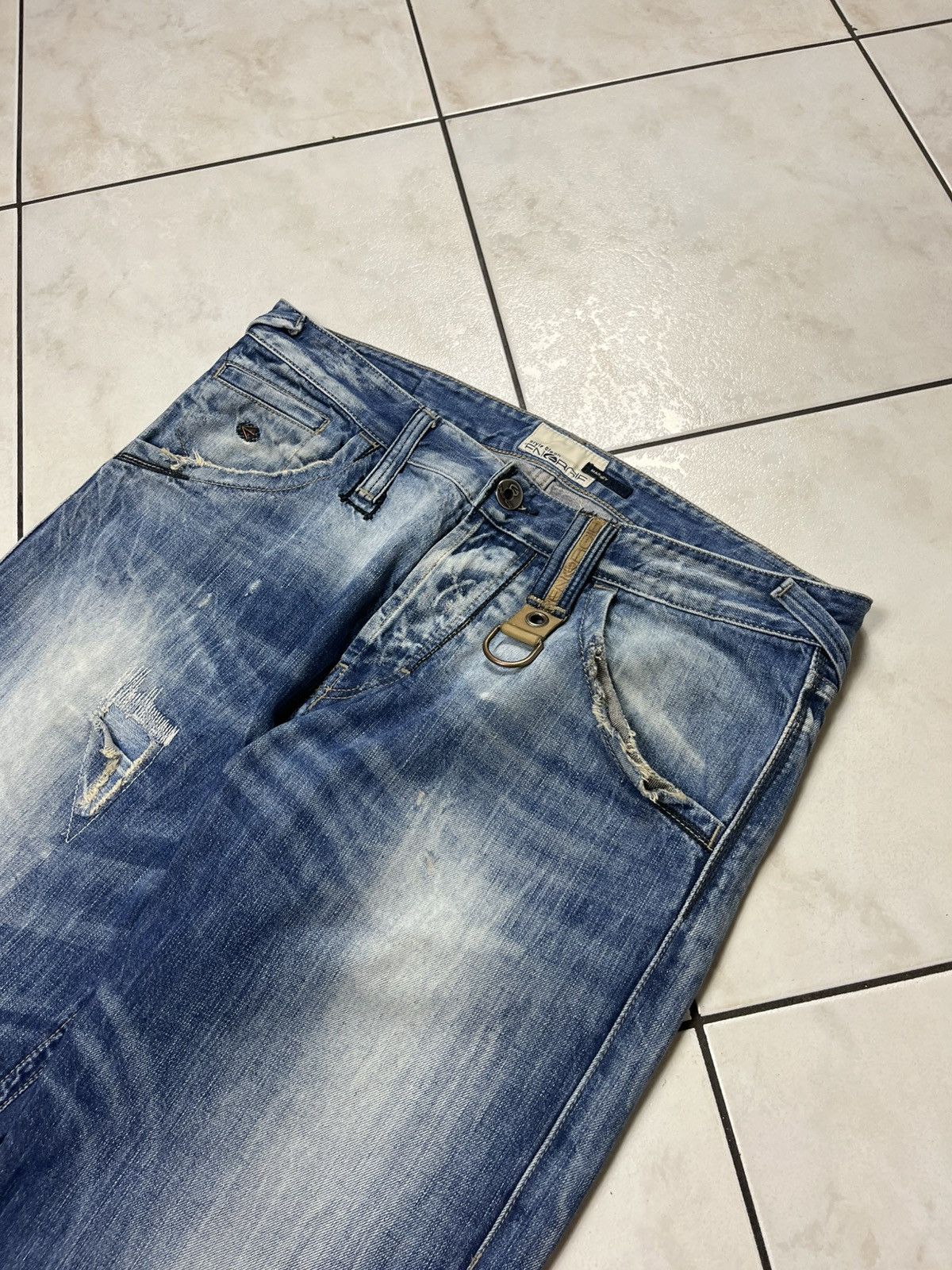 Energie × Vintage Vintage Energie distressed marrey jeans denim with keychain Size US 36 / EU 52 - 8 Thumbnail