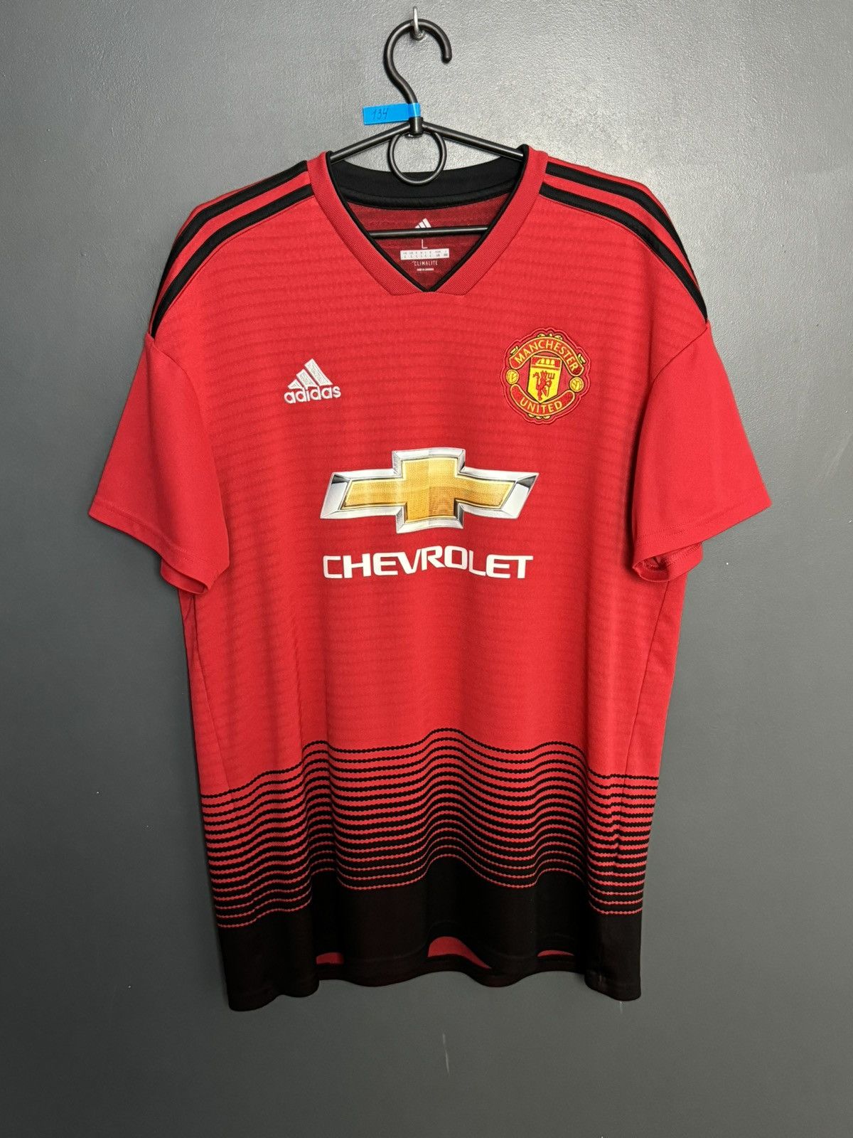 Adidas Manchester United 18/19 Home Football Jersey T-Shirt Size US L / EU 52-54 / 3 - 1 Thumbnail