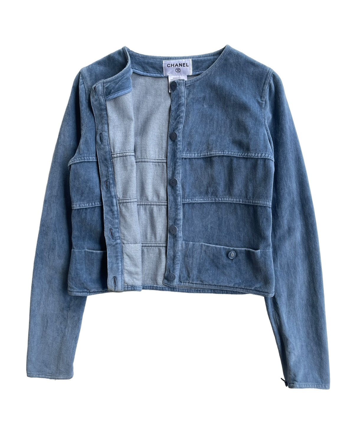 Chanel Chanel Velvet Cropped Jacket Size S / US 4 / IT 40 - 2 Thumbnail