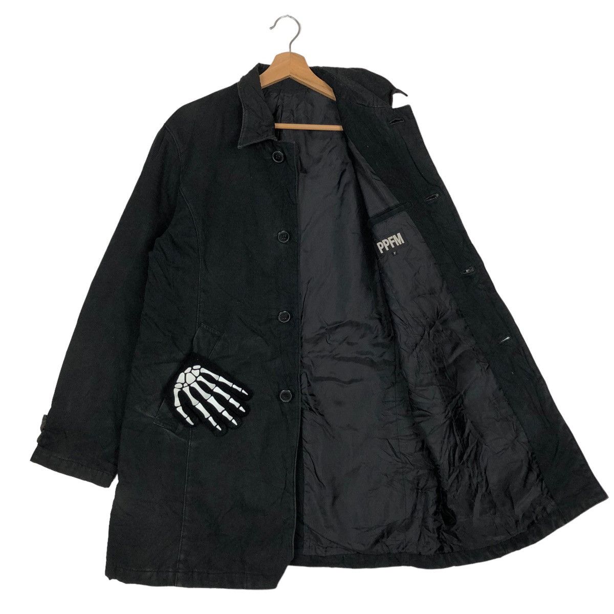 Hysteric Glamour 🔥Rich Black - Long Coats Jacket PPFM Japan Made Size US L / EU 52-54 / 3 - 9 Thumbnail