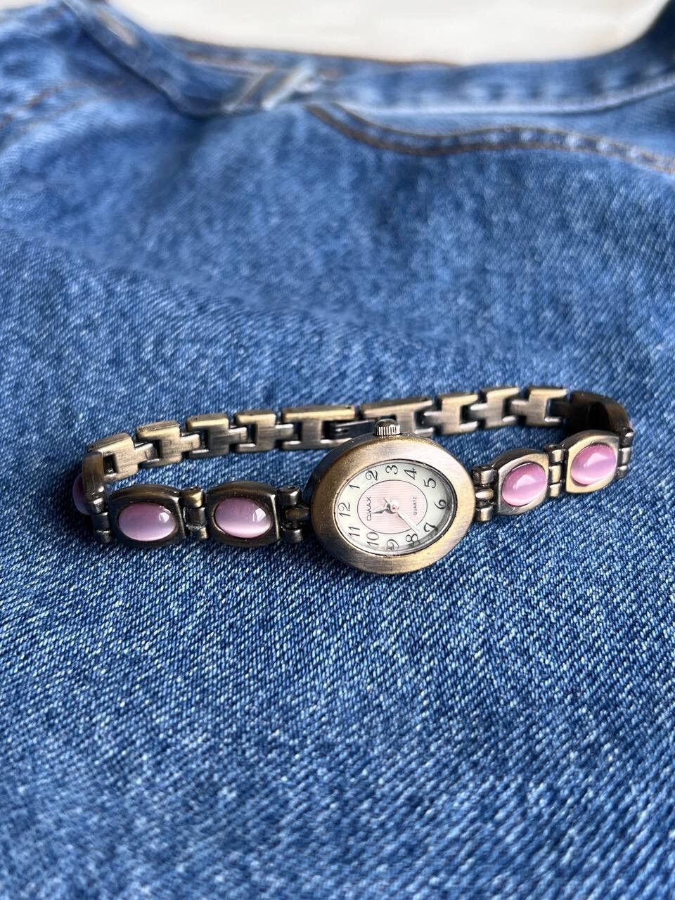 Japanese Brand × Vintage Vintage Japanese style futuristic Pink Retro Bracelet Watch Size ONE SIZE - 1 Thumbnail
