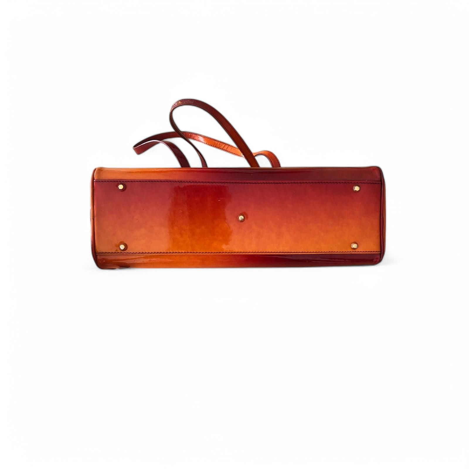 Dior Christian Dior - Vernice Red Nylon Handbag Shoulder Bag Size ONE SIZE - 3 Thumbnail