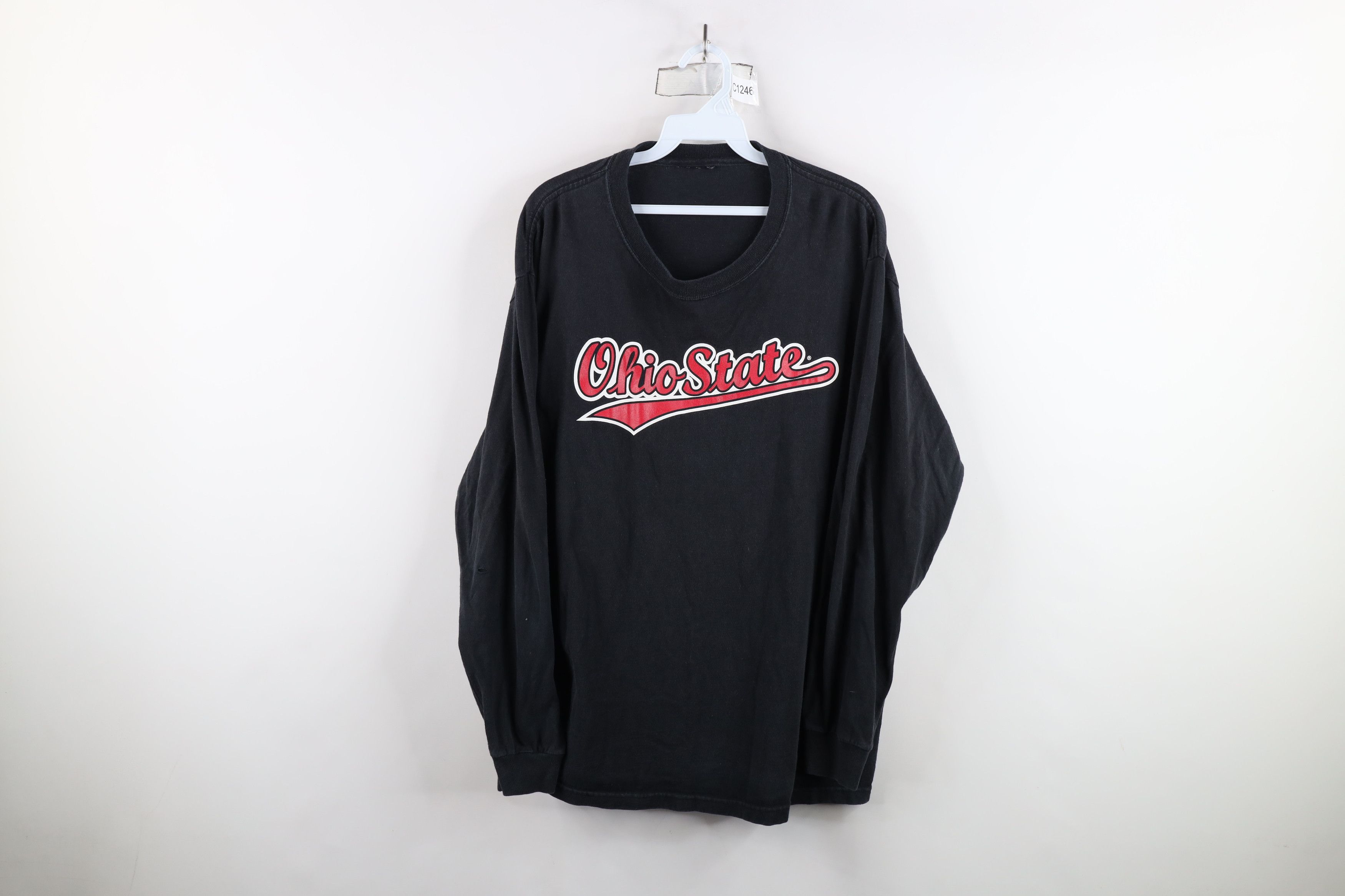 Vintage Vintage 90s Script Ohio State University Long Sleeve T-Shirt Size US L / EU 52-54 / 3 - 1 Thumbnail
