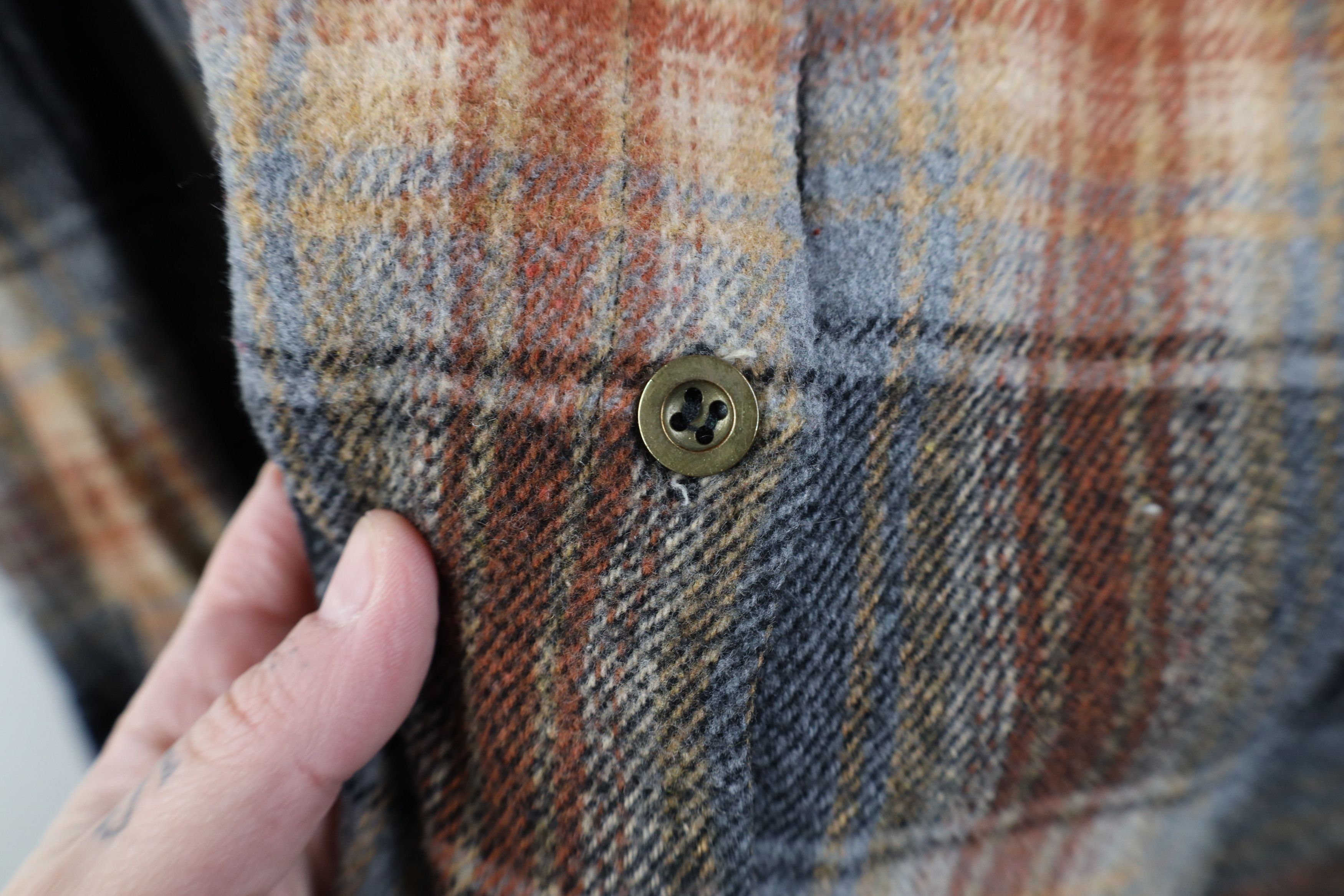 Vintage Vintage 90s Streetwear Heavy Flannel Collared Button Shirt Size L / US 10 / IT 46 - 6 Thumbnail