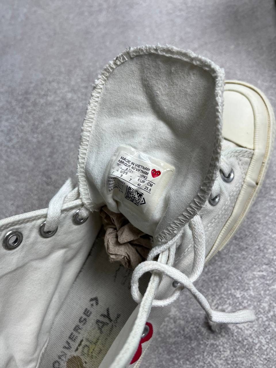 Comme des Garcons Vintage CDG Converse Comme Des Garcons Chuck Taylor Sneakers Size US 7 / EU 40 - 8 Thumbnail