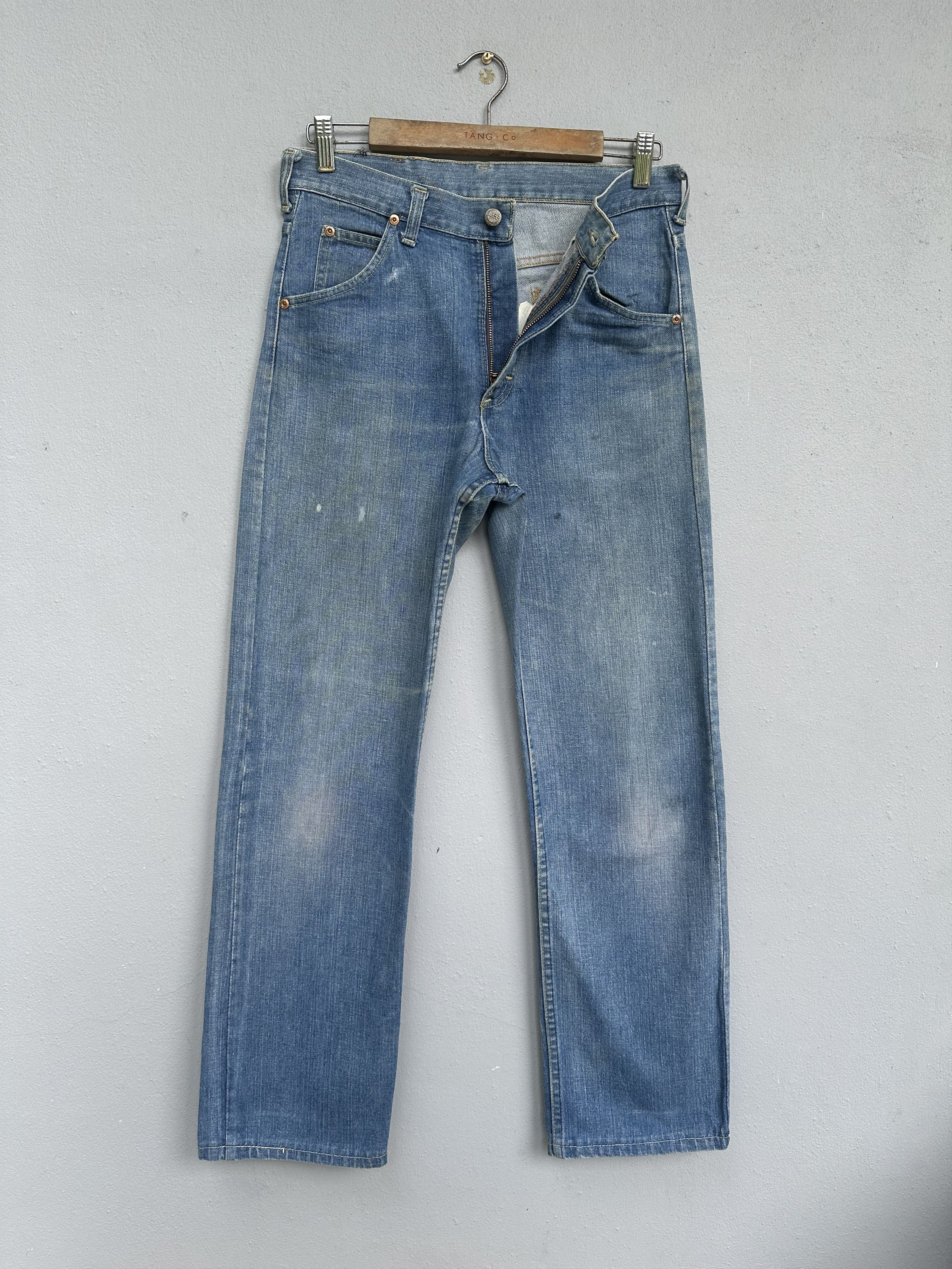 Lee Rare Vtg Distressed Lee Riders 70s Talon 42 Flare Denim Jean Size US 30 / EU 46 - 6 Thumbnail