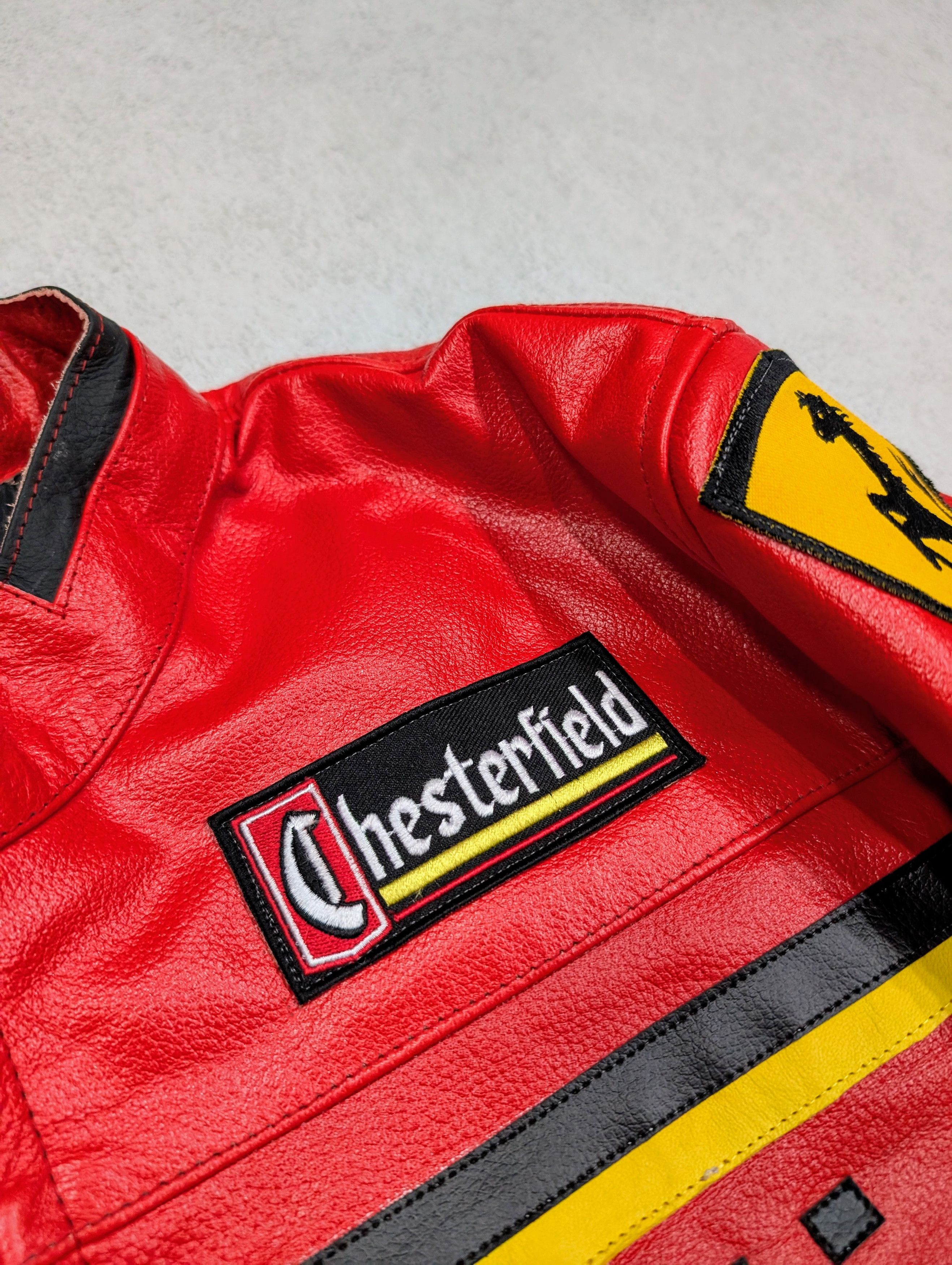 Vintage 🔥Vintage Ferrari Racing Leather Jacket 100% genuine leather Size M / US 6-8 / IT 42-44 - 6 Thumbnail