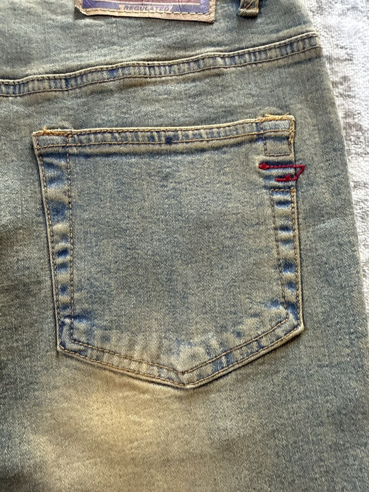 Diesel 2000s Diesel Mud Wash Flared Jeans Rare Size US 27 - 15 Thumbnail