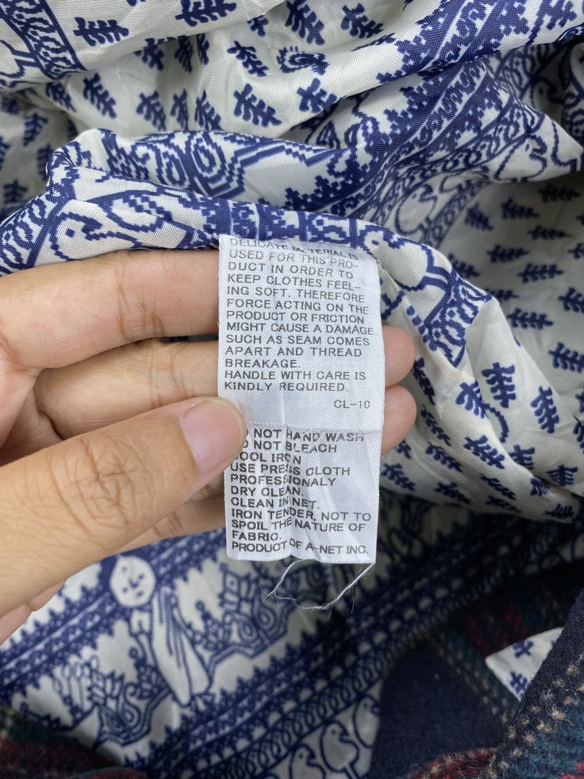 Ne-Net Vintage Issey Miyake Ne-Net Checked Batwing Duffle Jacket Size US M / EU 48-50 / 2 - 8 Thumbnail