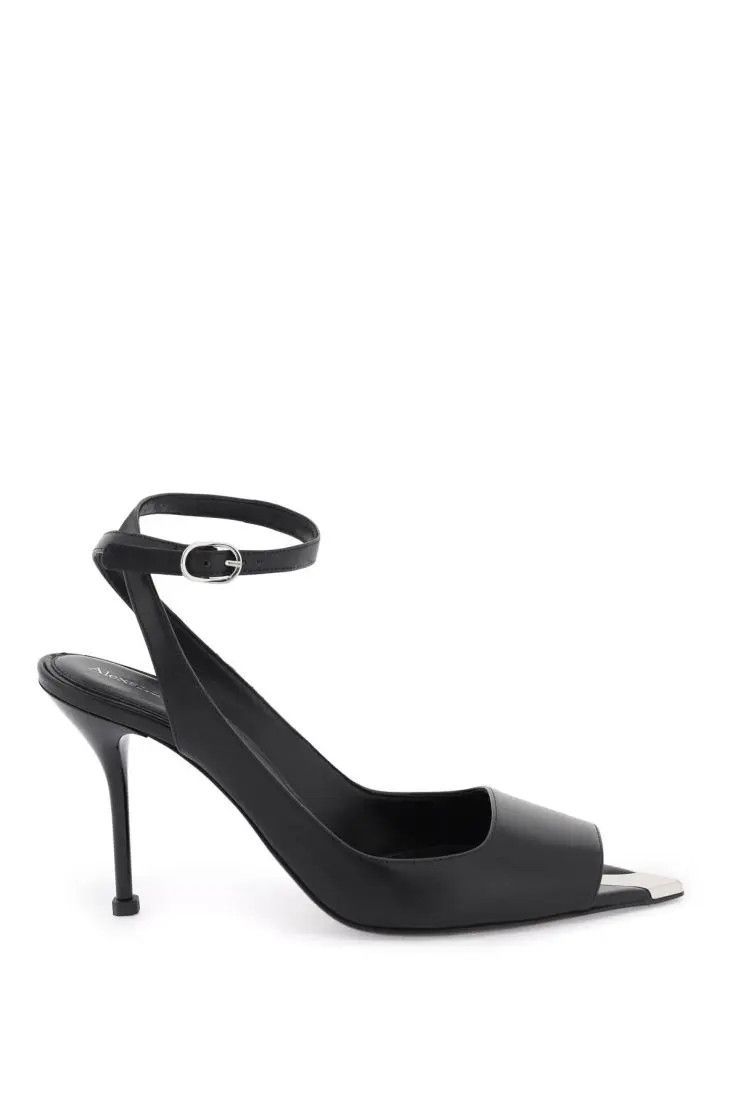 image of Alexander Mcqueen O1S22I1N0324 Punk Sandals In Black, Women's (Size 7)