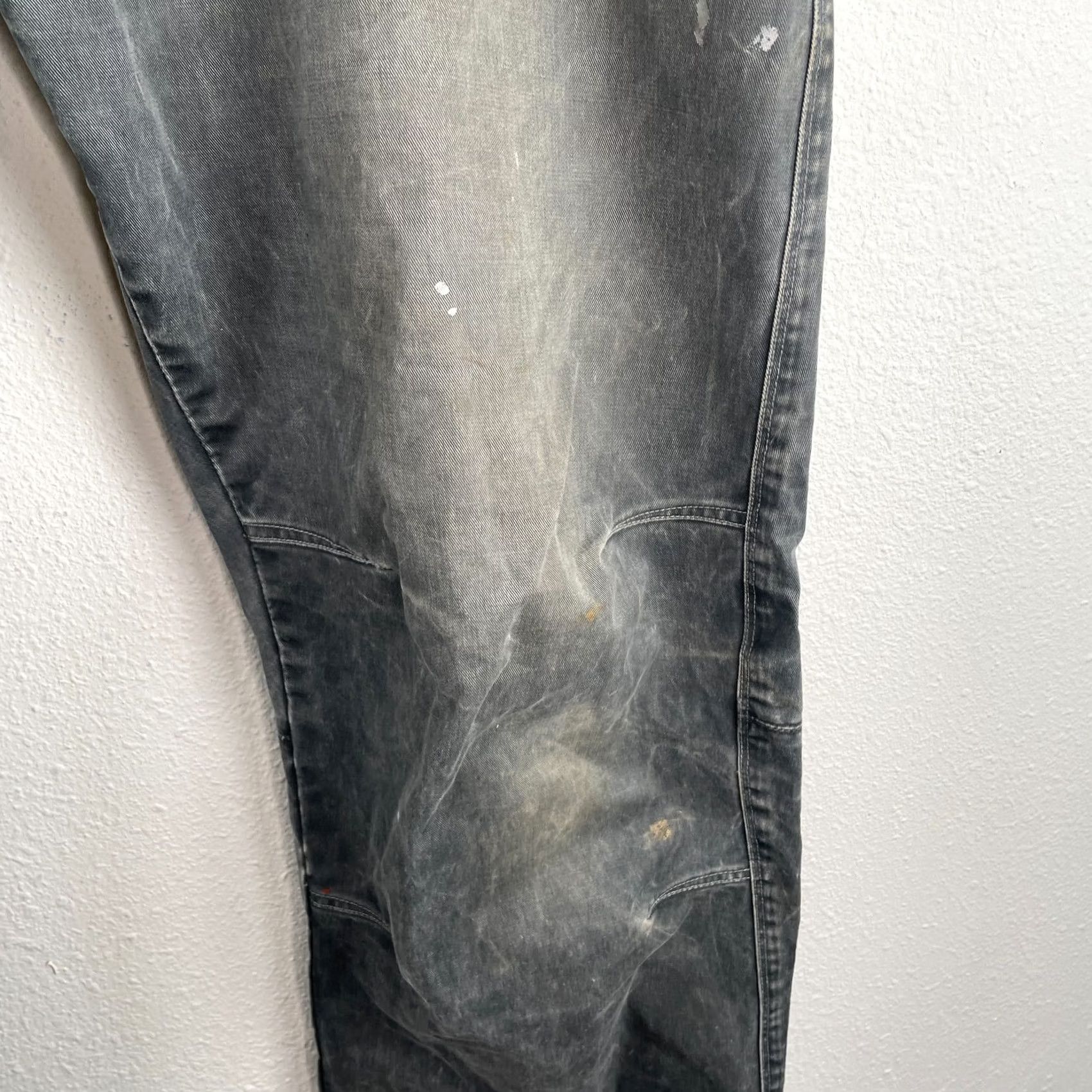 Denime Kuhl Rebel Pants Mens 40x32 Grey Vintage Patina Dye Denim Twill Hiking Workwear Carpenter Regular Straight 5-Pocket USA Outdoor Mens Size US 40 / EU 56 - 2 Thumbnail