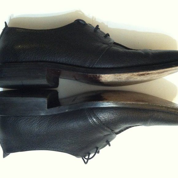 Cole Haan COLE HAAN MENS BLACK LEATHER DRESS SHOES SIZE: 9.5M Size US 9.5 / EU 42-43 - 6 Thumbnail