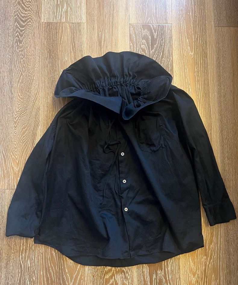 Comme des Garcons Comme Des Garcons Petal collar black shirt 2505-Nextarrow Size XS / US 0-2 / IT 36-38 - 2 Thumbnail