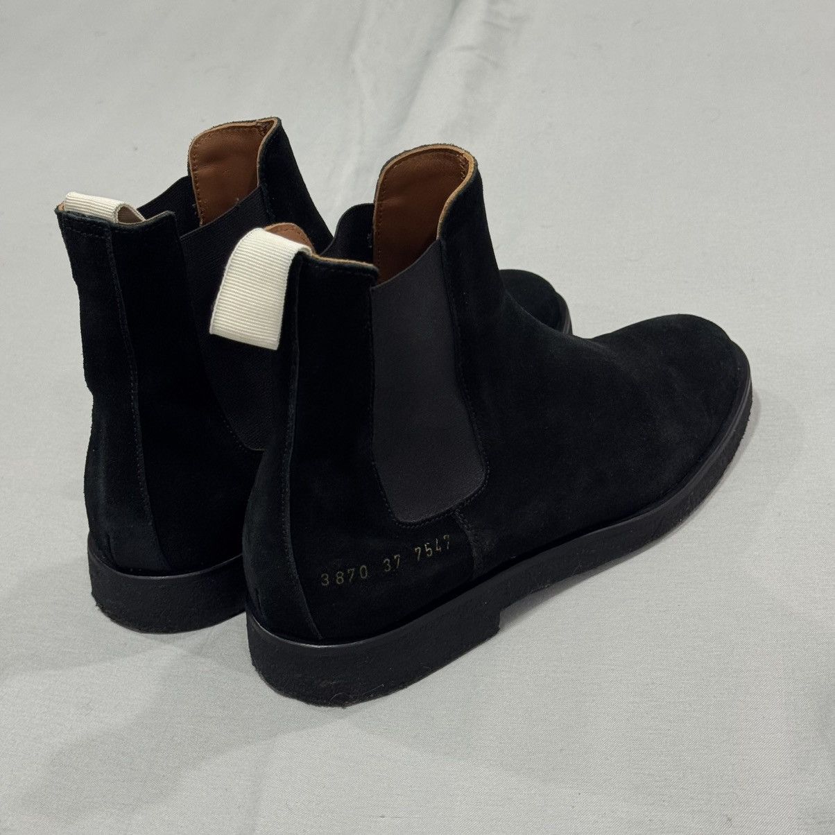 Common Projects Common Projects Women’s Chelsea Boots - Black Suede Size US 7 / IT 37 - 11 Thumbnail