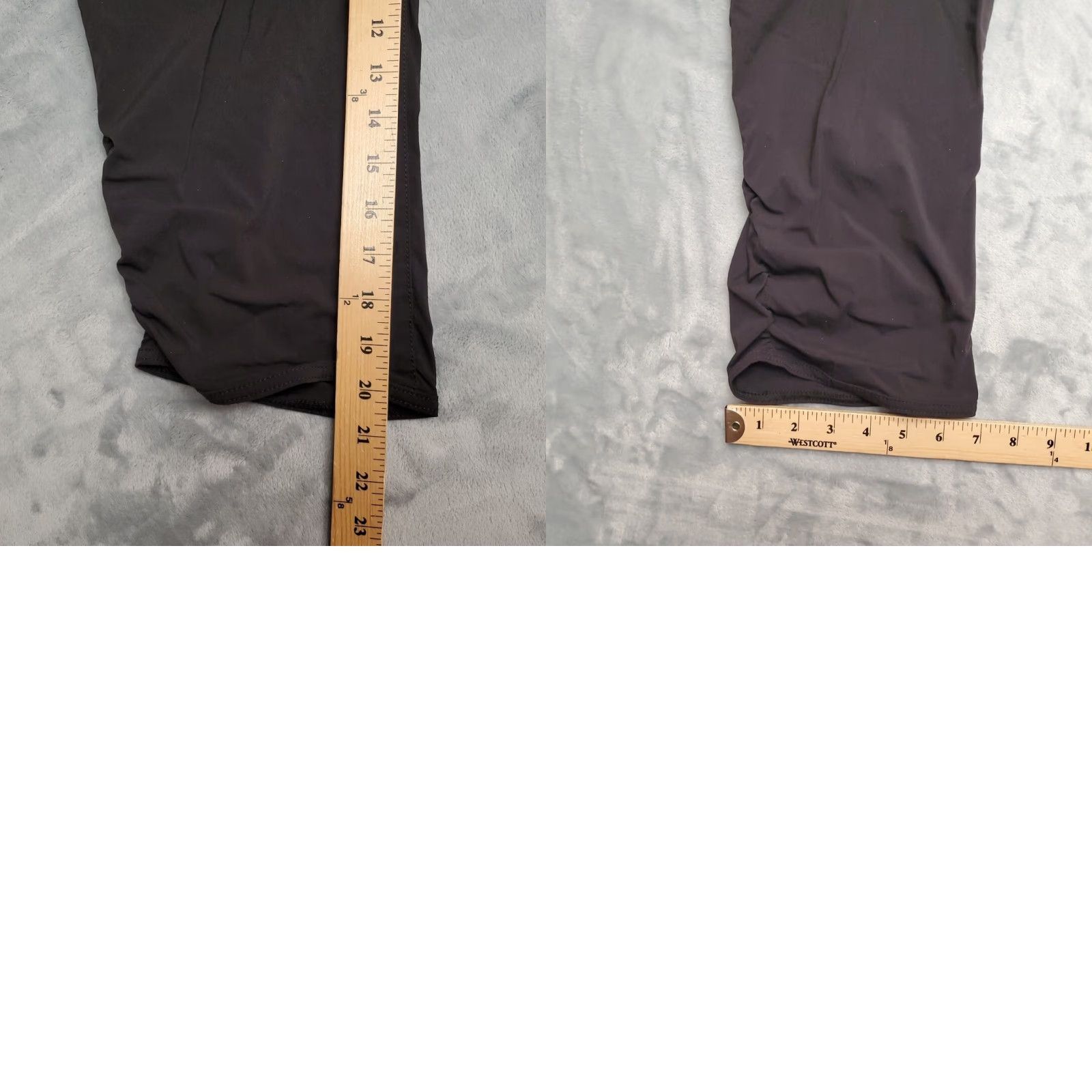 Eddie Bauer VINTAGE Eddie Bauer Pant Women 4 Black Stretch Cargo Ruched Lightweight Crop Hike Travel Size 27" / US 4 / IT 40 - 9 Thumbnail
