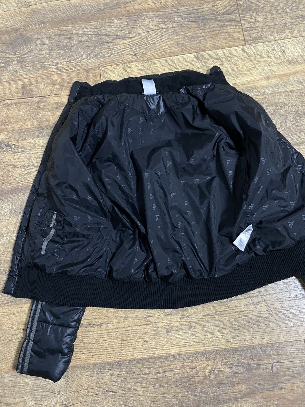 Adidas Adidas Black Puffer Jacket Gold Hardware 3-Stripes M Size M / US 6-8 / IT 42-44 - 13 Thumbnail