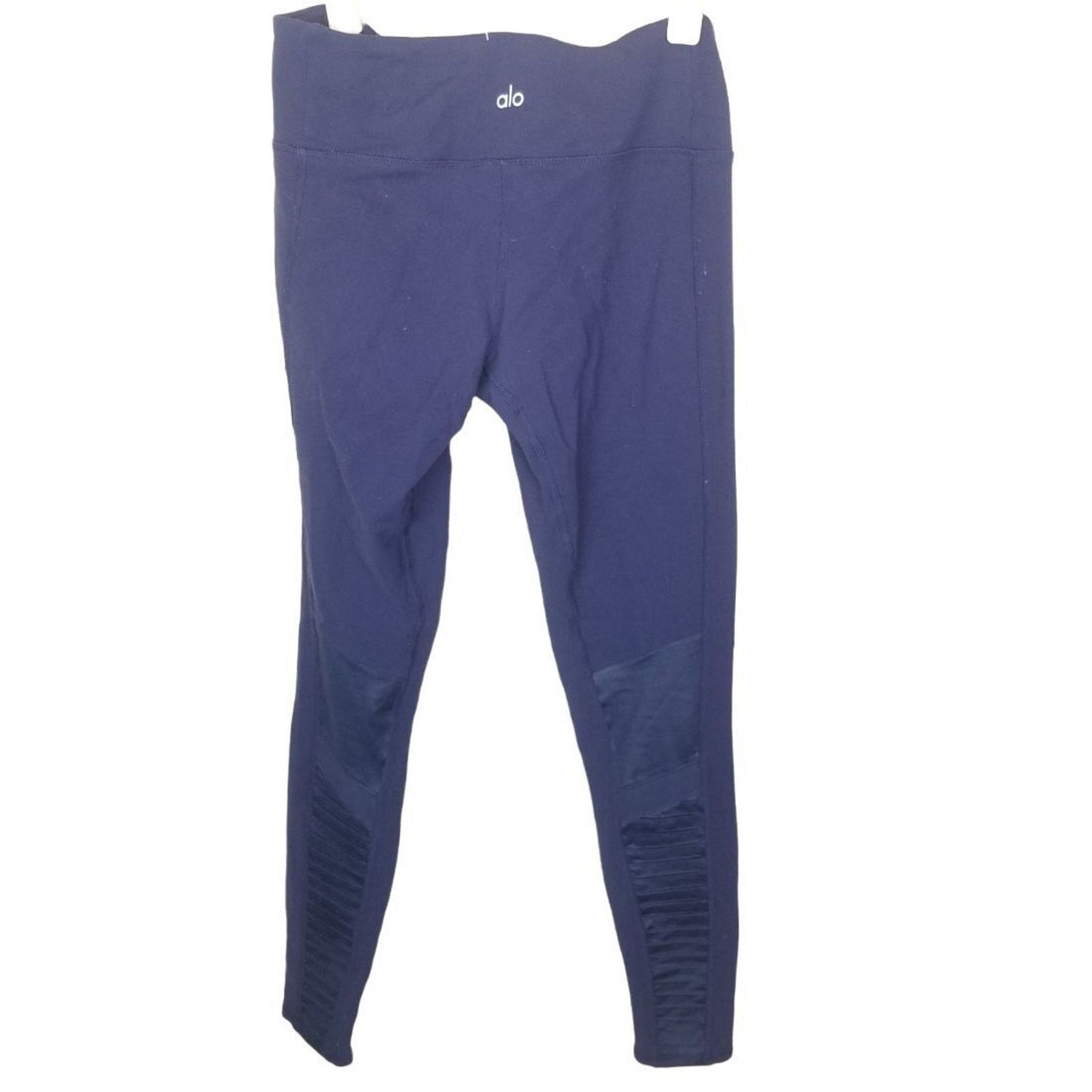 Alo Alo Yoga Womens High Waist Moto Leggings Sz S Navy Blue Size 26" / US 2 / IT 38 - 8 Thumbnail