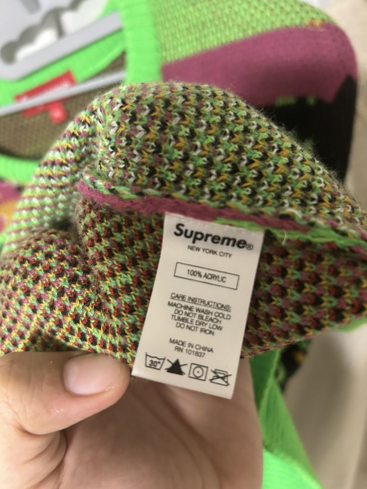 Supreme Digital Flag Sweater