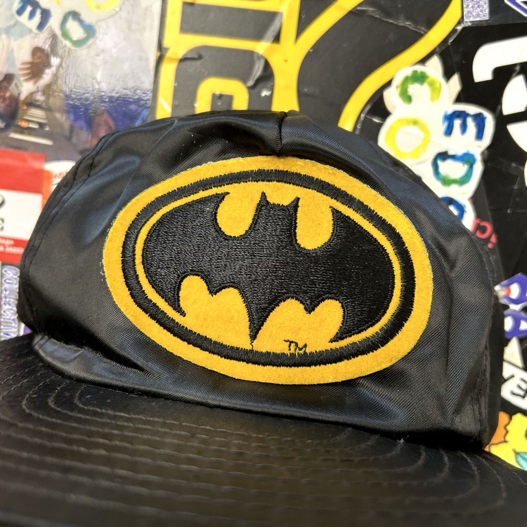 DC Comics VINTAGE Batman DC Comics SnapBack Hat Black One Size USA Mens 1964 Official Licensee Size ONE SIZE - 3 Thumbnail