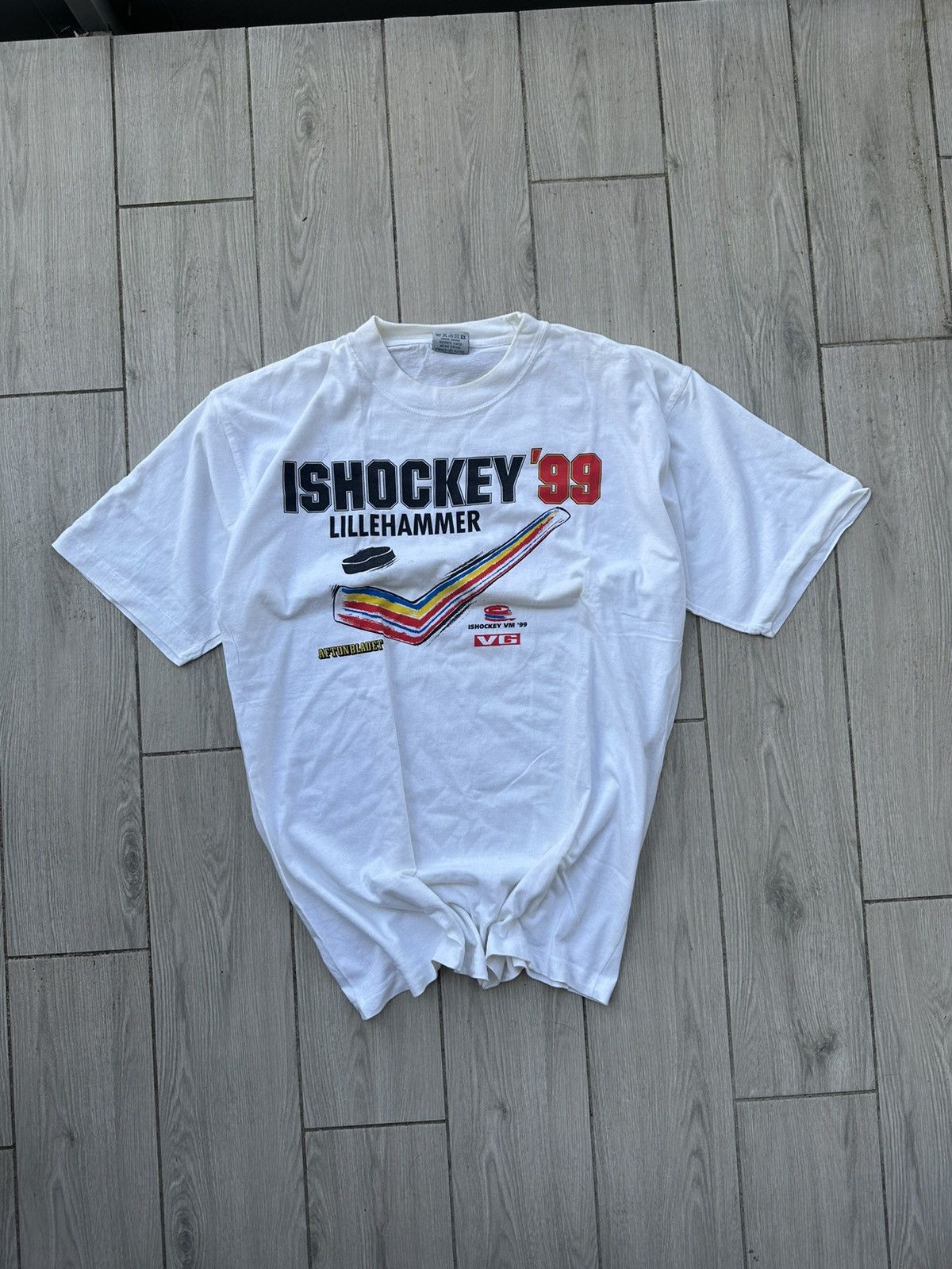 NHL Vintage Single Stitch Ice Hockey Themed T-Shirt NHL Worldcup Size US M / EU 48-50 / 2 - 1 Thumbnail