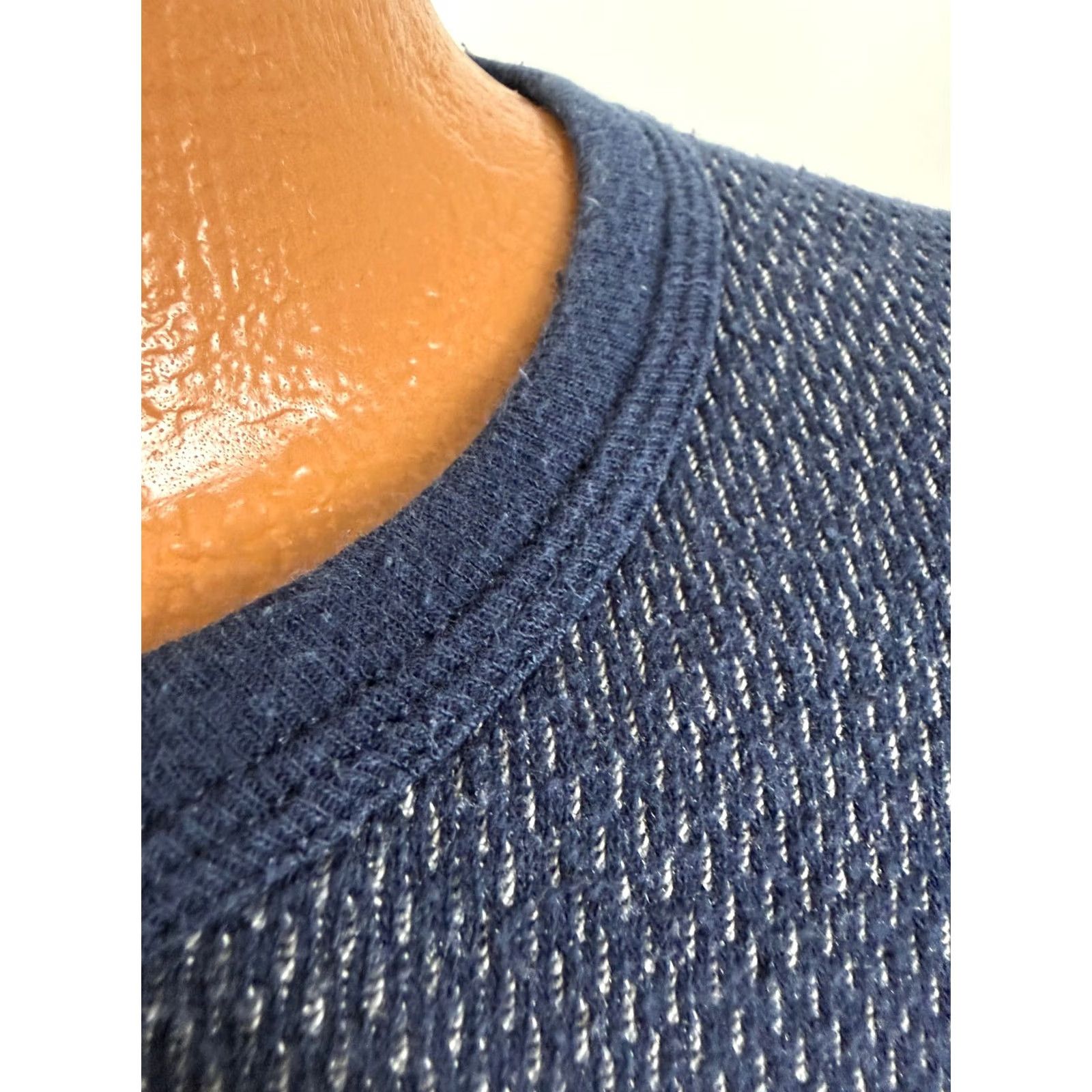 Layer 8 VINTAGE Morgan Mills Waffle-Knit Shirt Men L Navy Thermal Indoor Outdoors 90s Grunge Outdoor Pale Blue Mens XL? Size US L / EU 52-54 / 3 - 4 Thumbnail