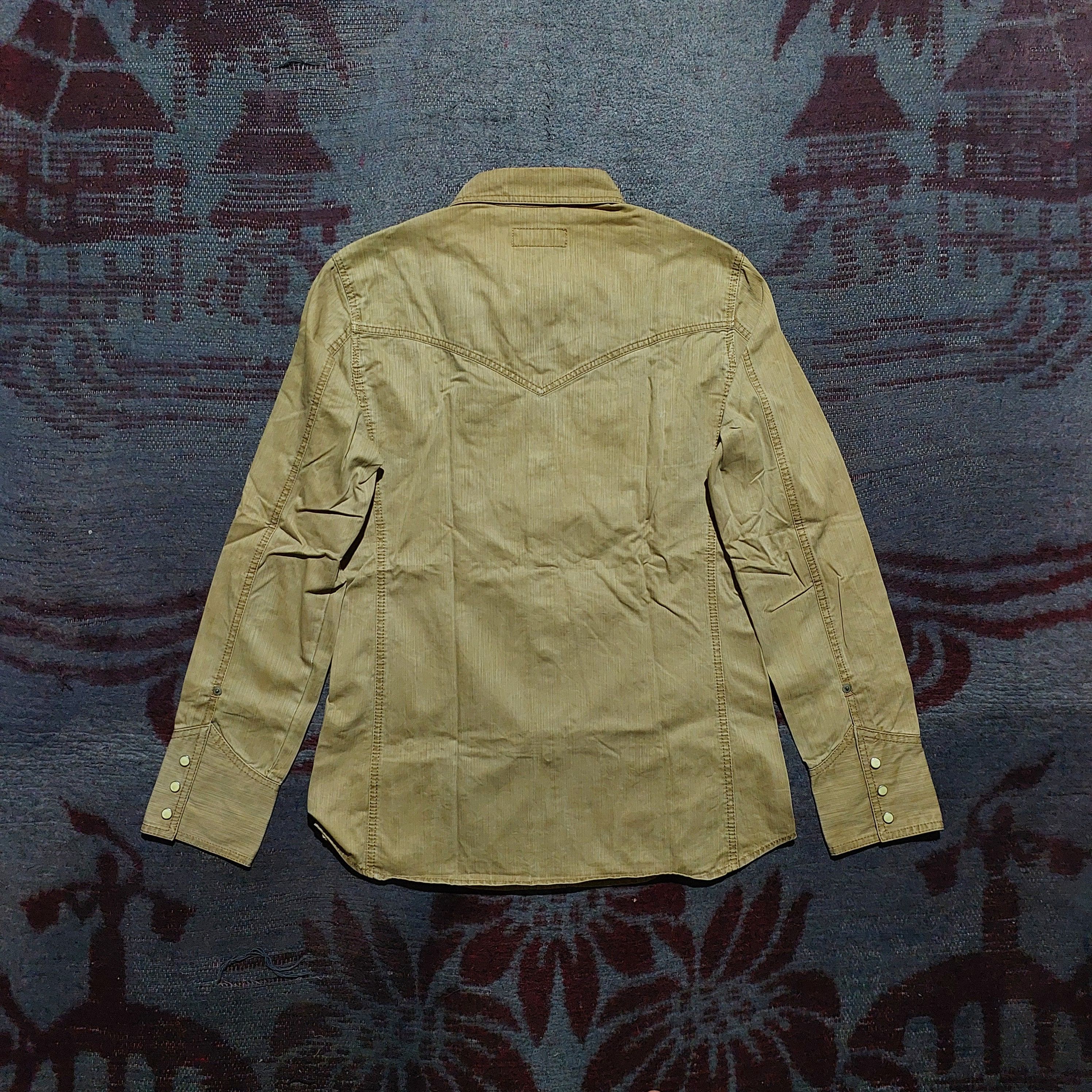 Morgan Homme Morgan Homme pearl button Western denim shirt Size US L / EU 52-54 / 3 - 3 Thumbnail
