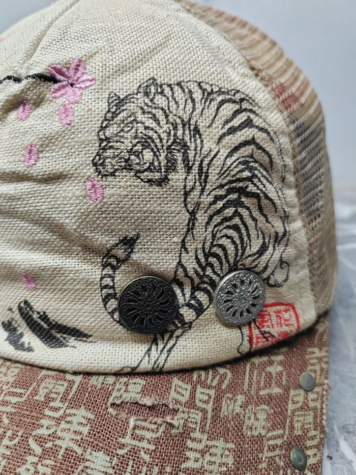 Japanese Brand Vintage Sukajan Japanese Trucker Hat Cap Size ONE SIZE - 3 Thumbnail