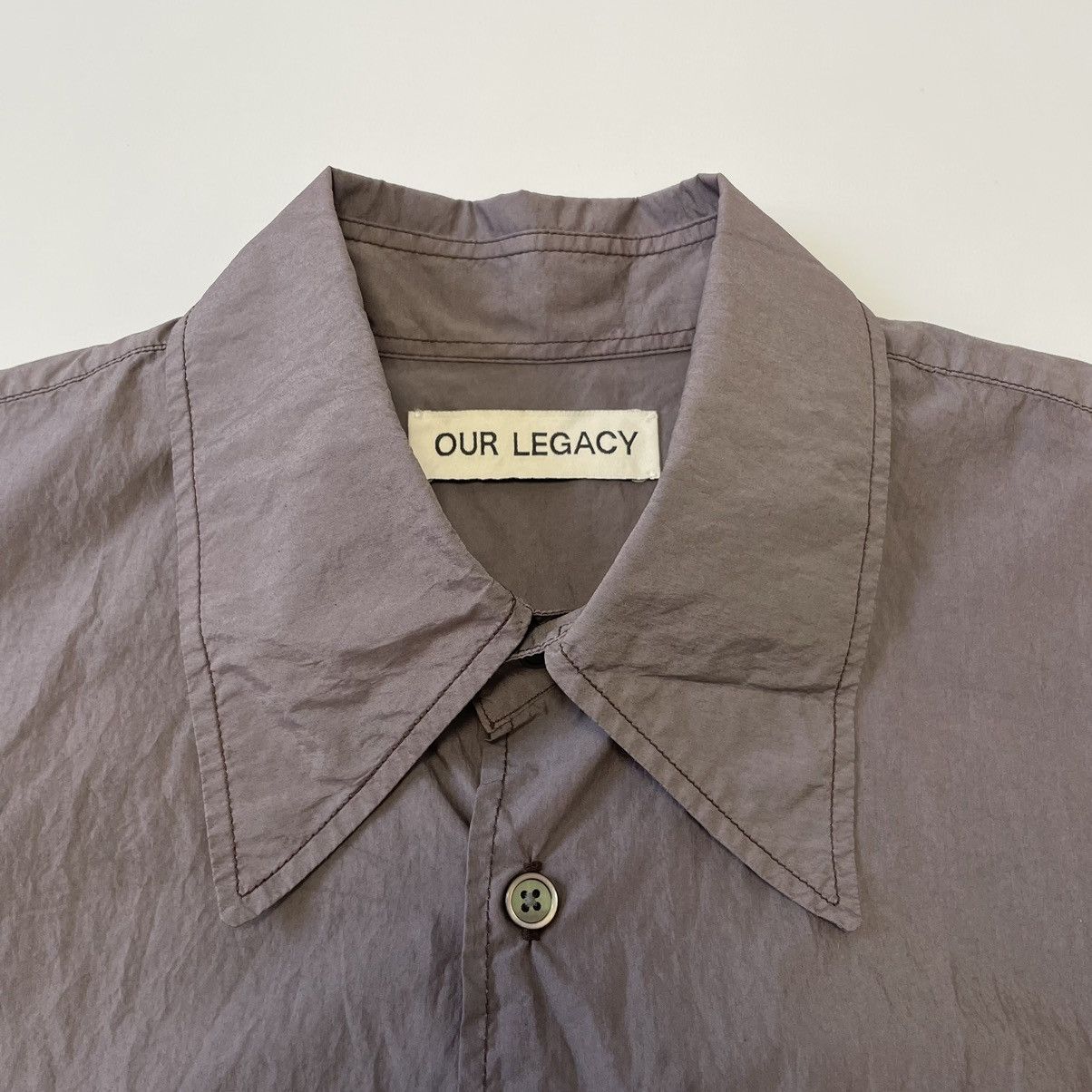 Our Legacy Violet Shimmer ‘Coco 70s Shirt’ Size US M / EU 48-50 / 2 - 4 Thumbnail
