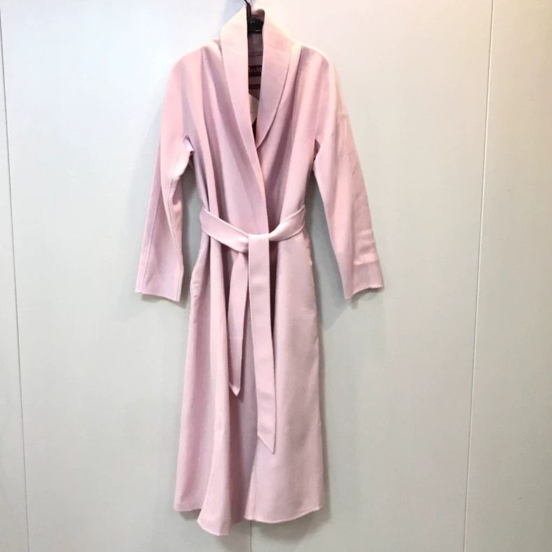 Max Mara Max Mara Long pink wool coat Size S / US 4 / IT 40 - 2 Thumbnail