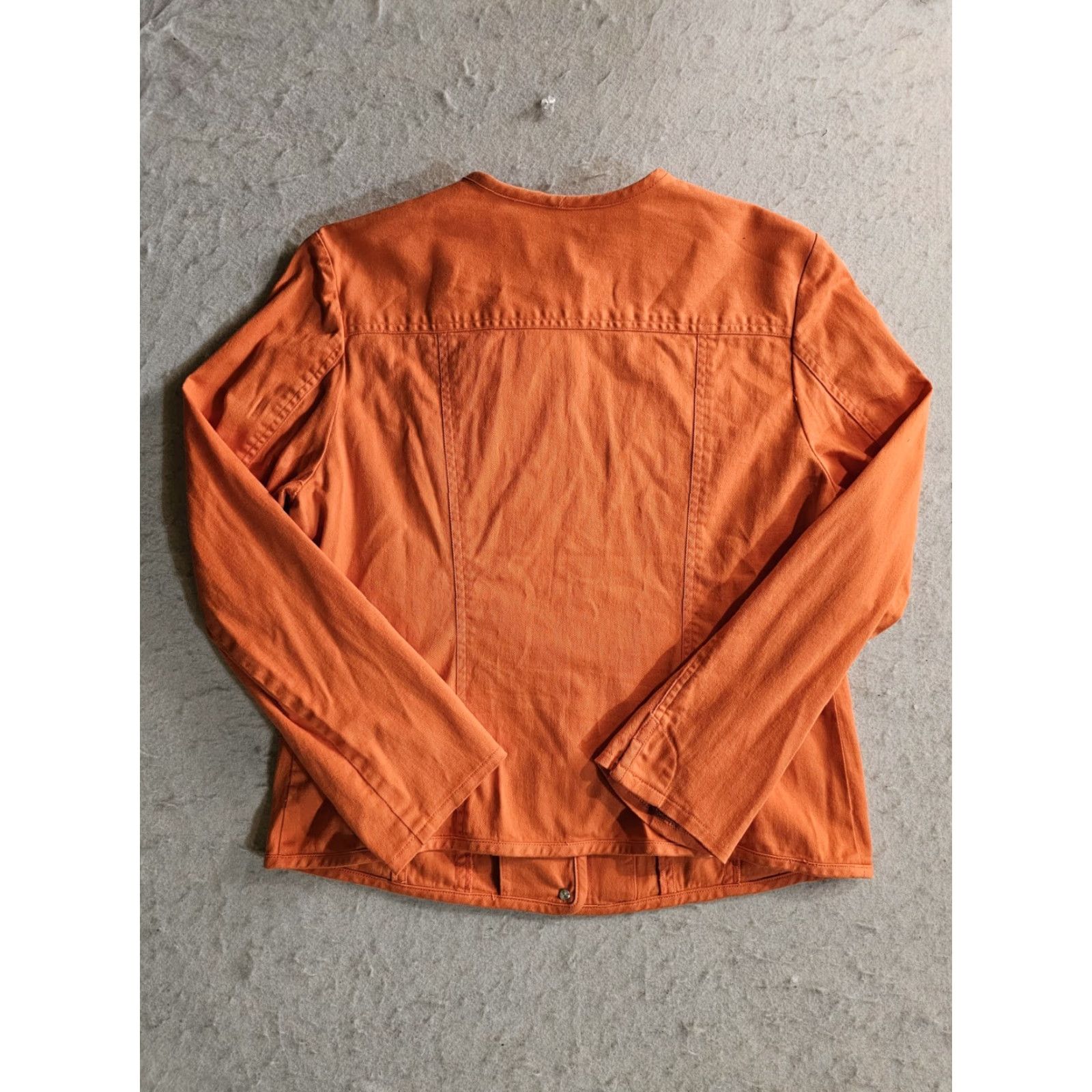 Pendleton VINTAGE Pendleton Denim Button Up Jacket Tangerine Orange Women's Large Reg Jacket Bohemian Retro S Size L / US 10 / IT 46 - 7 Thumbnail