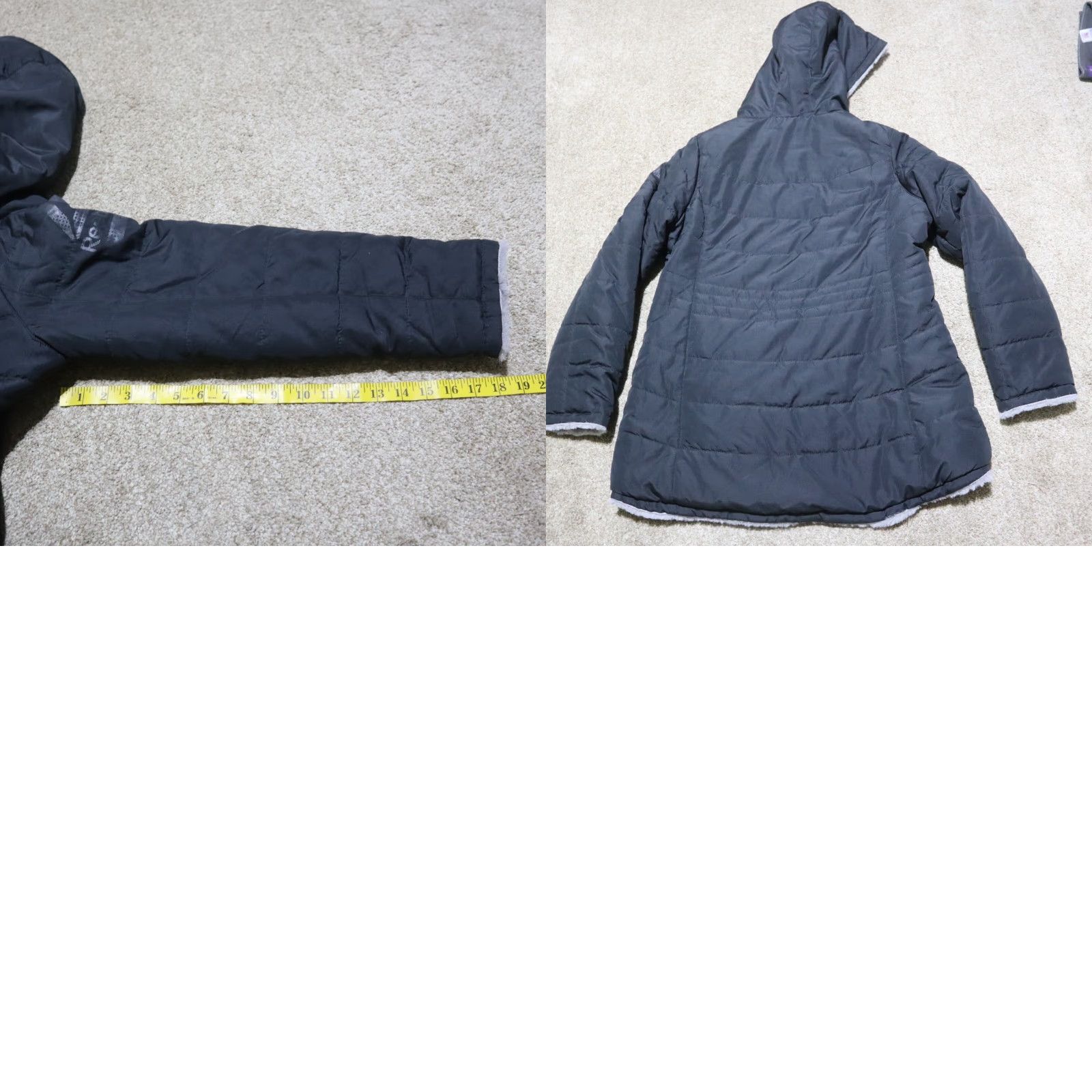 Reebok Reebok Jacket Women L Black Zip Hooded Windbreaker L Flax Fur Front Front Zip 100% Polyester Activewear 90s? Size L / US 10 / IT 46 - 8 Thumbnail