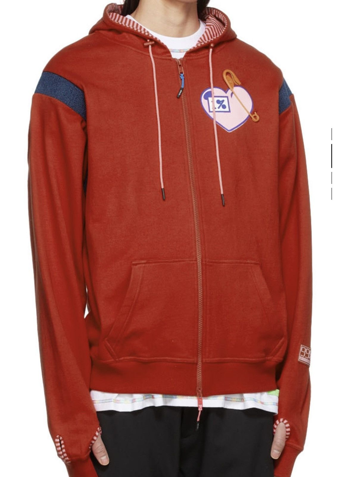 99%IS- Red 1%OVE Mohican Hoodie Size US M / EU 48-50 / 2 - 2 Thumbnail