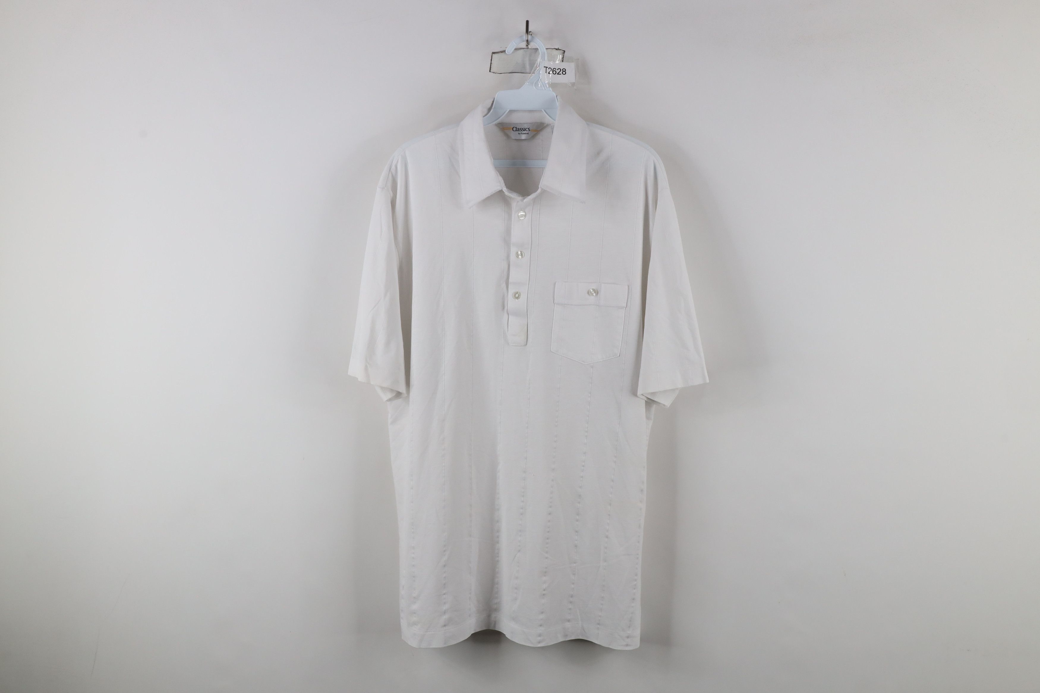Vintage Vintage 90s Streetwear Striped Sheer Collared Polo Shirt Size US XL / EU 56 / 4 - 1 Thumbnail