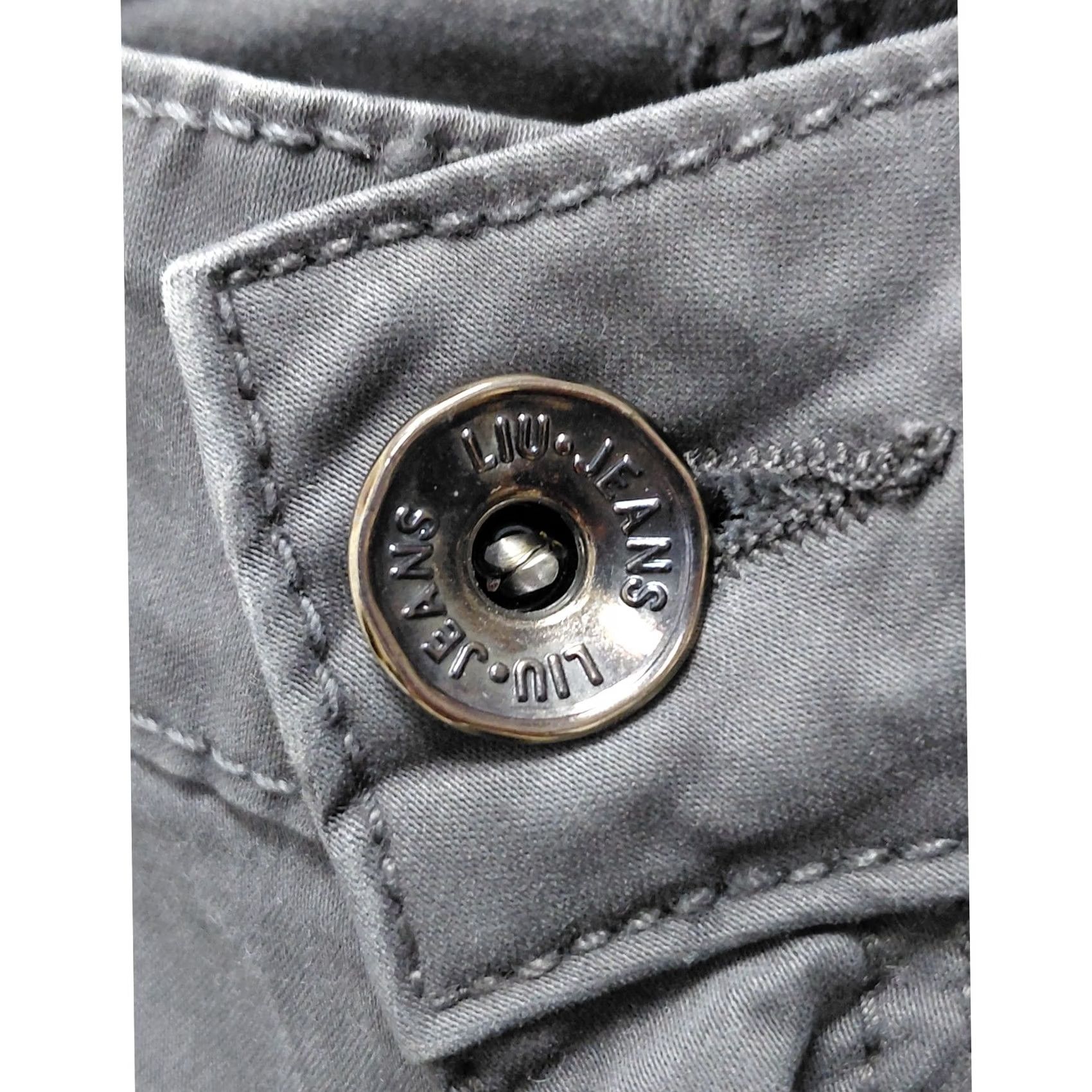 Liu Jo LIU JO Pantalone Slim Gray 29 Regular Cotton Elastane Made in Italy Women Pant Size 29" - 5 Thumbnail
