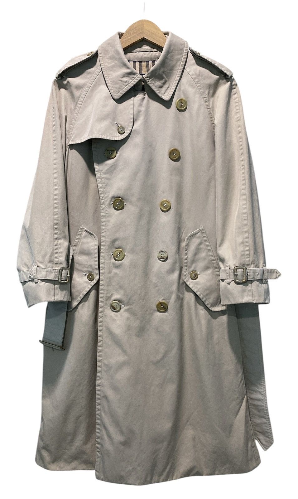 Burberry Vtg Burberry Double Breasted Nova Check Trench Coat Size S / US 4 / IT 40 - 3 Thumbnail