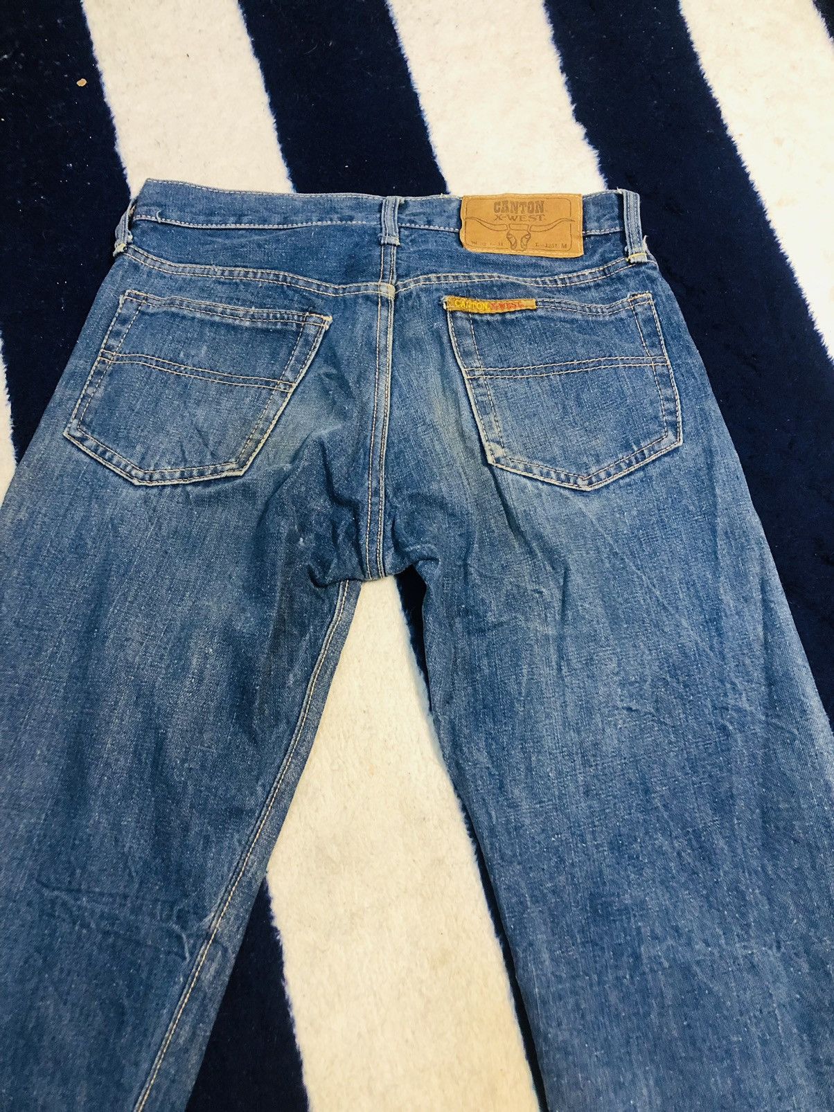 Sugar Cane × Vintage Canton Distressed Jeans (1) Size US 28 / EU 44 - 5 Thumbnail