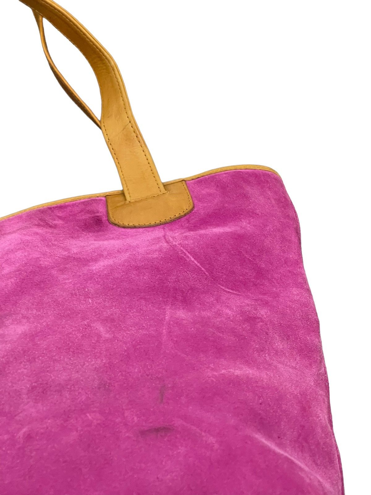 Japanese Brand Full Leather Suede LCalo Italy Shoulder Bag 2🟩 Size ONE SIZE - 15 Thumbnail