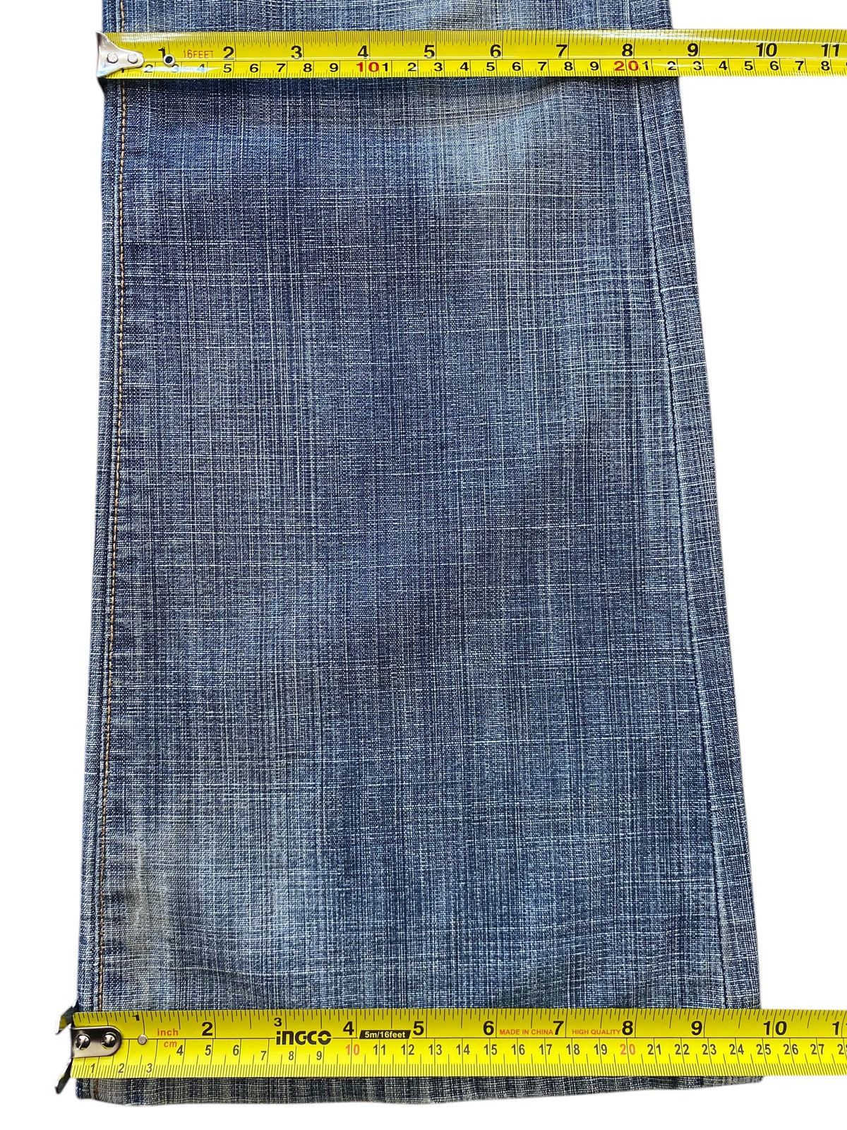 Edwin Edwin Faded Blue Wash Whiskered Style Flare Jeans Size US 30 / EU 46 - 9 Thumbnail