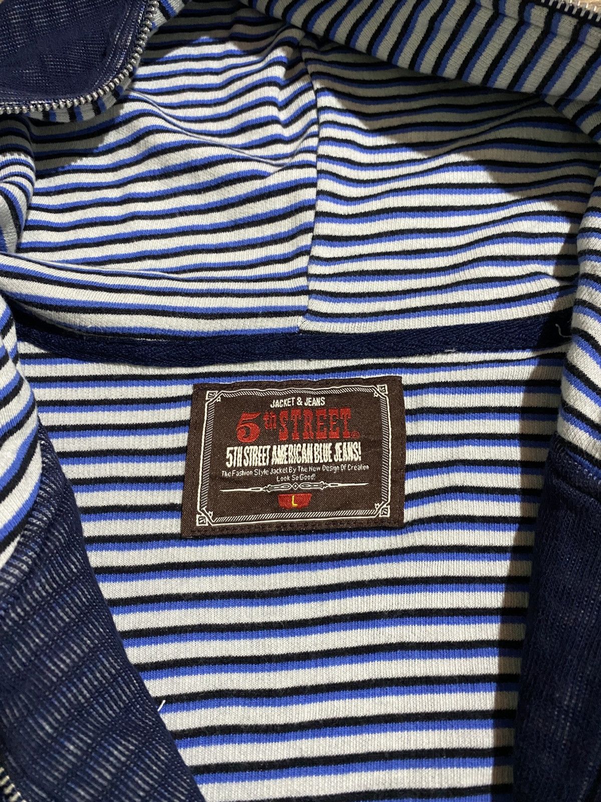 If Six Was Nine × Japanese Brand × Le Grande Bleu (L.G.B.) SKULL 5TH STREET AMERICAN BLUE JEANS FULL ZIPPER HOODIES Size US L / EU 52-54 / 3 - 5 Thumbnail