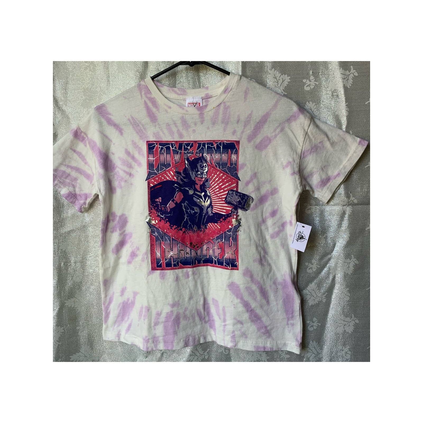 Disney Marvel Thor Love & Thunder Jane Foster Tie Dye Baby Tee NWT Size XS / US 0-2 / IT 36-38 - 1 Thumbnail