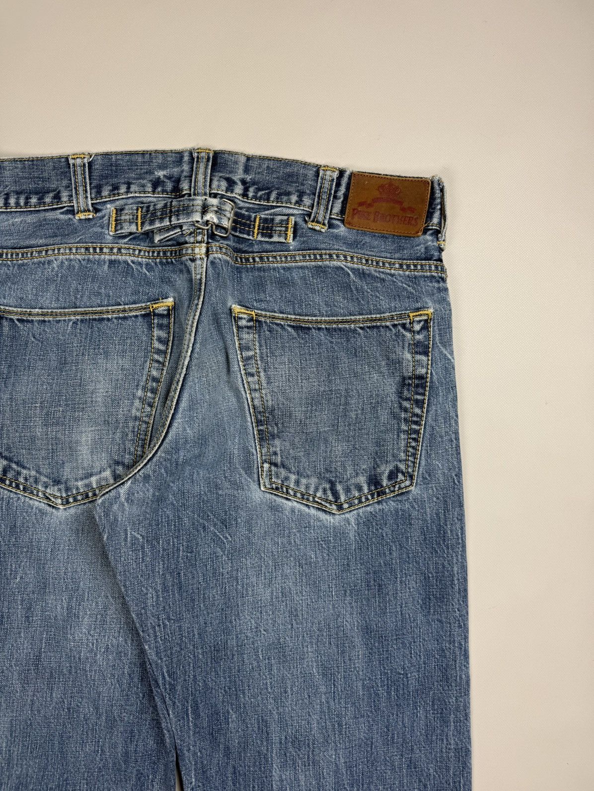 Pike Brothers Pike Brothers Men’s Selvedge Denim Back Buckle Jeans Size 33 Size US 33 - 20 Thumbnail