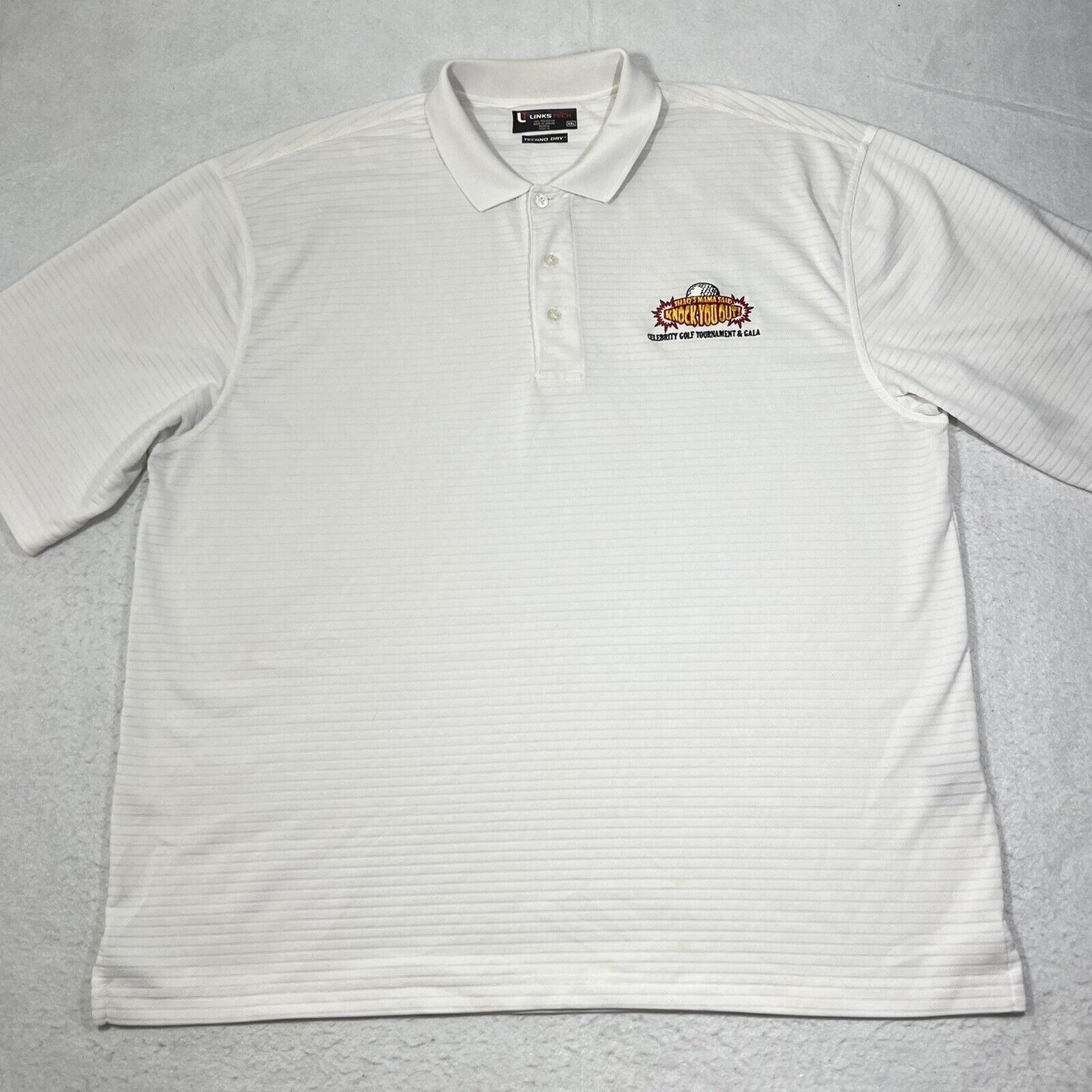 Other Celebrity Golf Tournament “Shaq’s Mama” Athletic White Polo Size US XXL / EU 58 / 5 - 1 Thumbnail