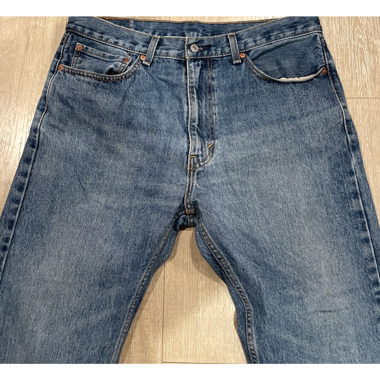 Levi's Levi's Jeans Men's 36x29 Regular Fit Blue Denim Straight Leg Red Tab Size US 36 / EU 52 - 5 Thumbnail